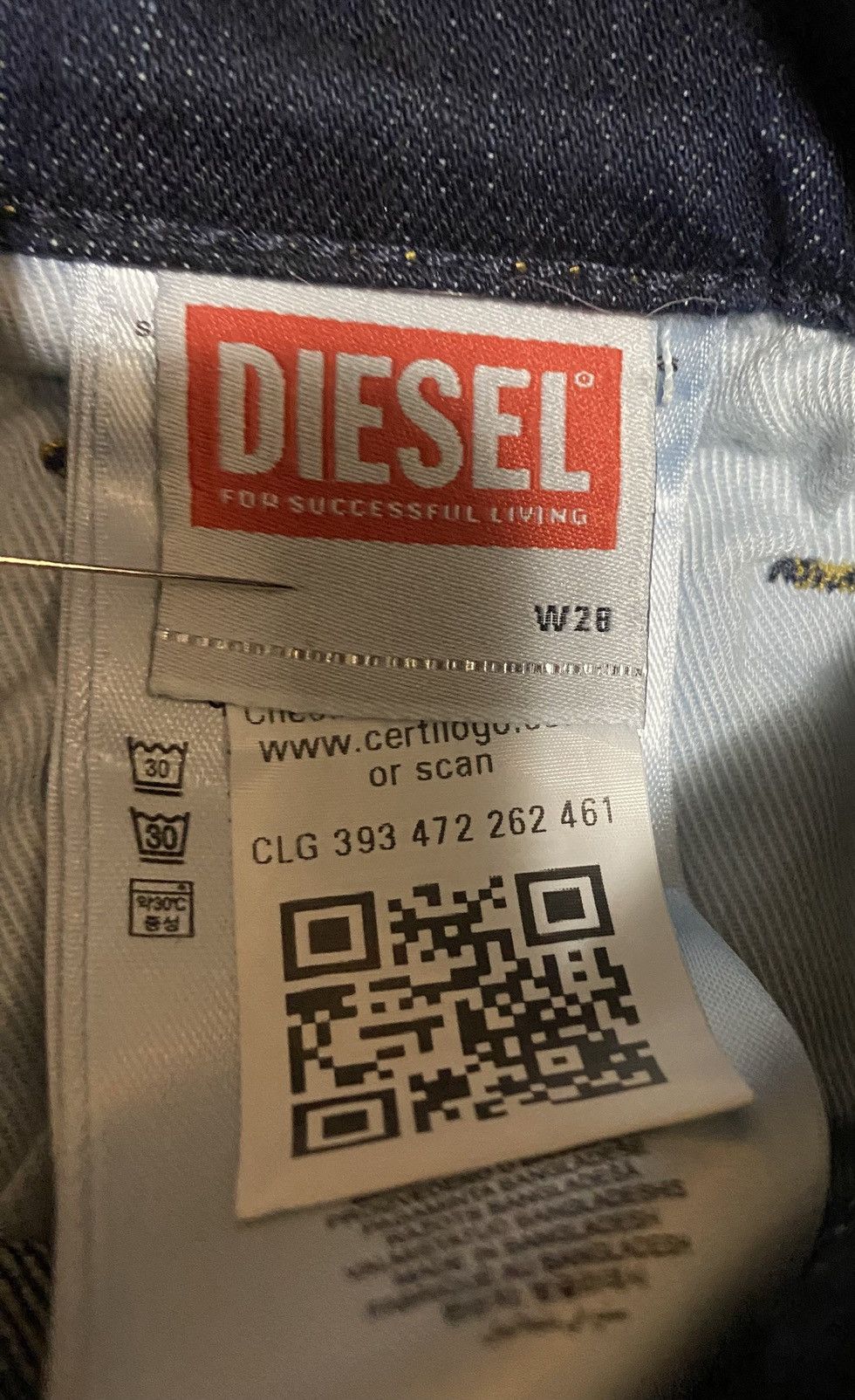 Diesel Diesel 2000 Wide Jeans NWT Size 28" / US 6 / IT 42 - 6 Thumbnail