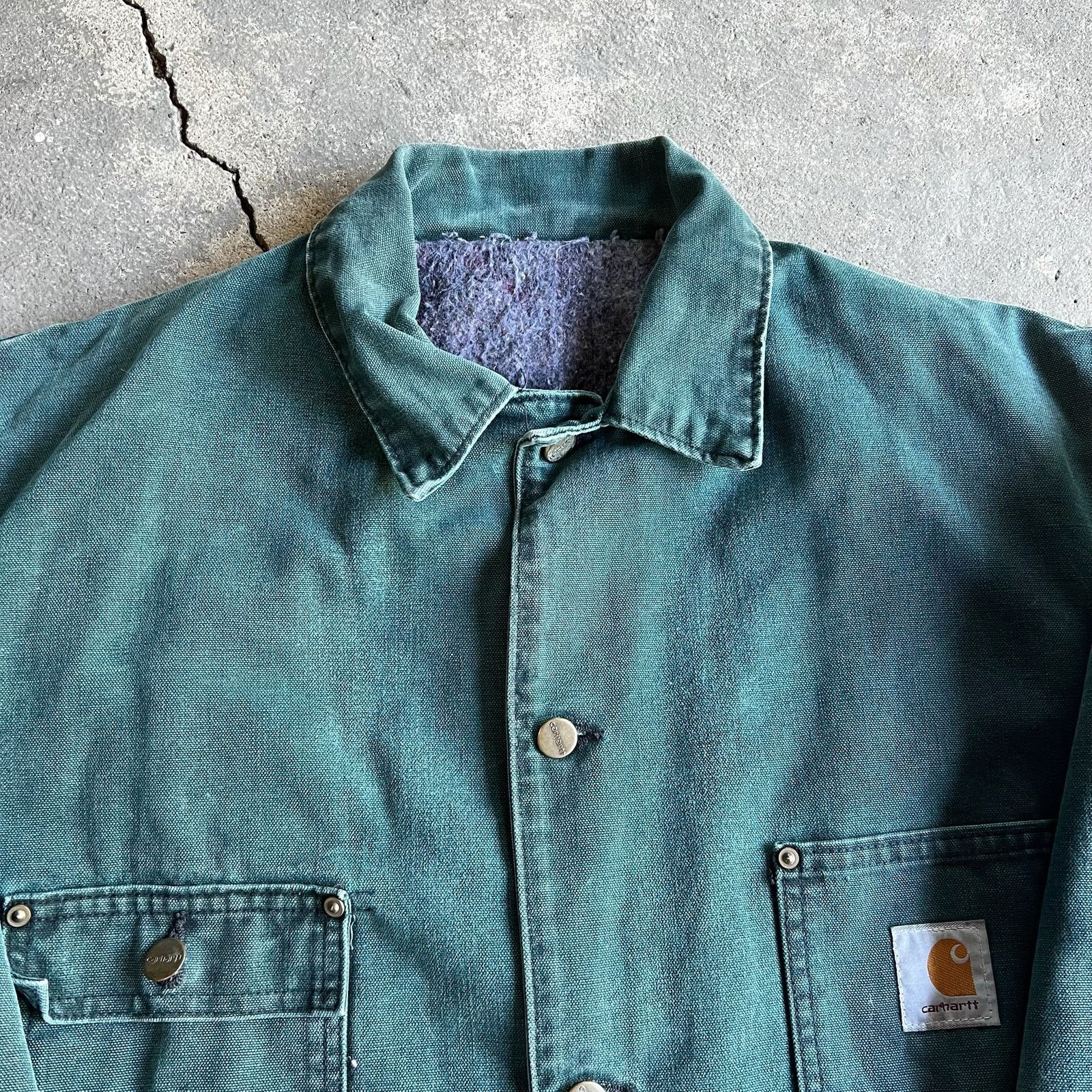 Carhartt × Vintage Carhartt green chore work wear jacket Size US L / EU 52-54 / 3 - 2 Thumbnail