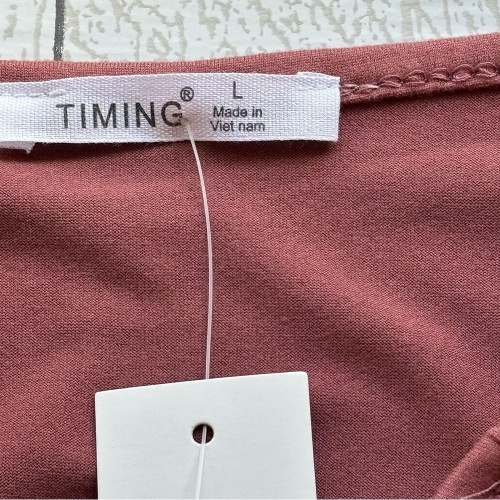 Other Timing Marsala Ruched Crop Top Large NWT Size L / US 10 / IT 46 - 3 Thumbnail