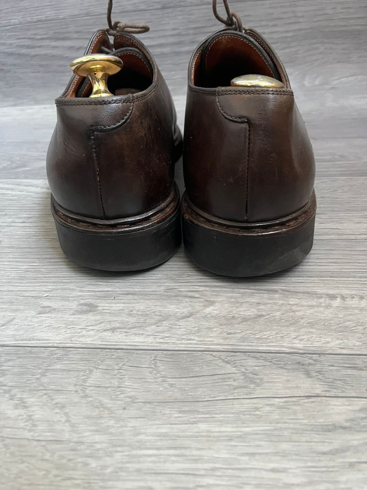 Paraboot Paraboot Arles Derby Brown Leather Shoes Sz 9.5 UK Size US 10.5 / EU 43-44 - 5 Thumbnail