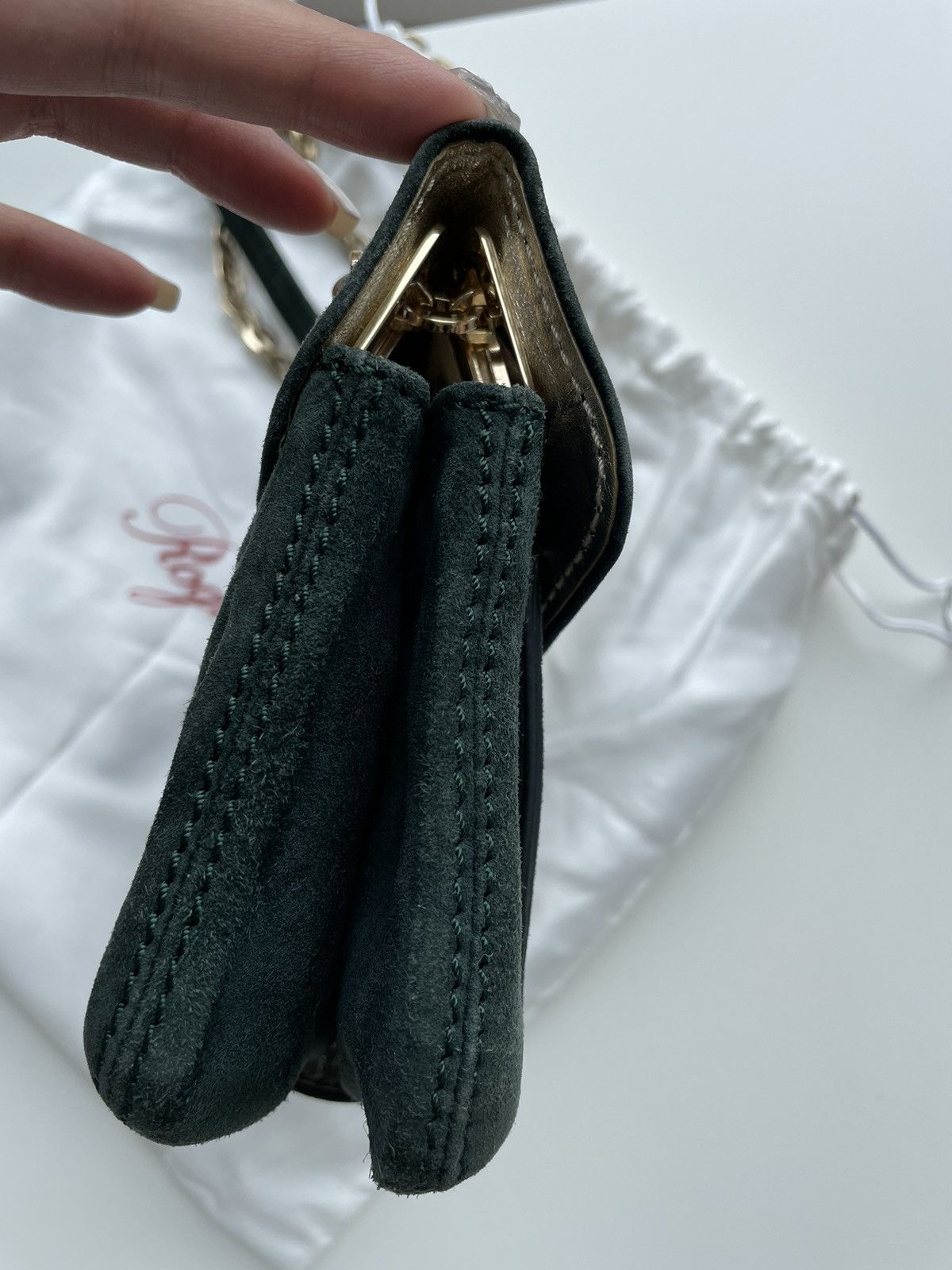 Roger Vivier Roger Vivier Suede Crossbody Bag Size ONE SIZE - 6 Thumbnail