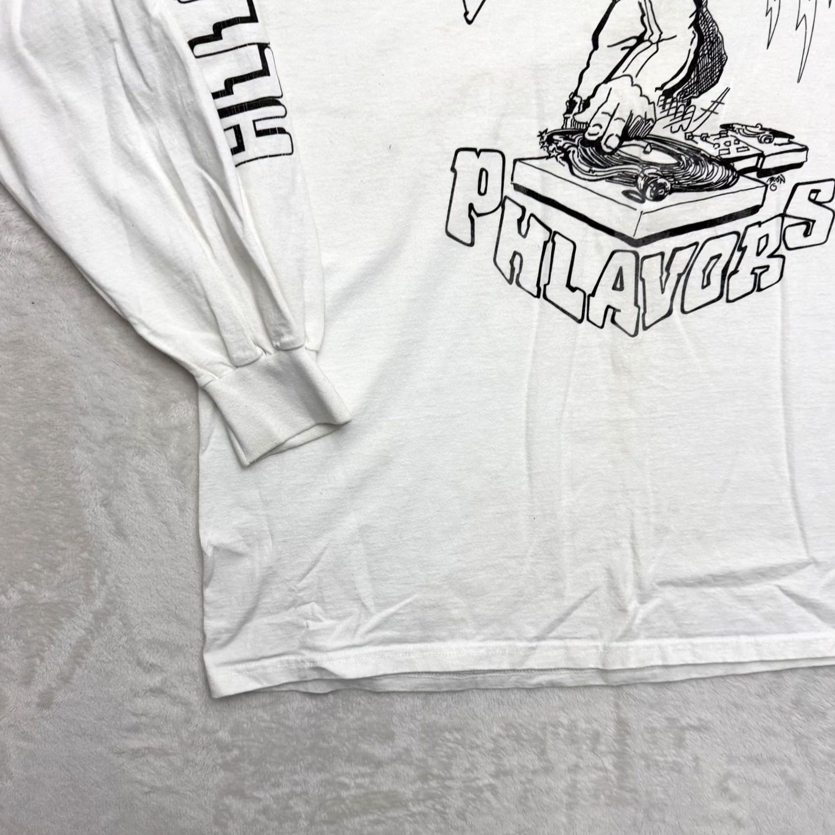 Vintage Alleyway Phat Phlavors Shirt Mens 2XL White Long Sleeve DJ Mixtape Hip Hop Shirt Mens 2XL White Long Sleeve Graphic Print Crew Neck Cotton N/A Size US XXL / EU 58 / 5 - 7 Thumbnail