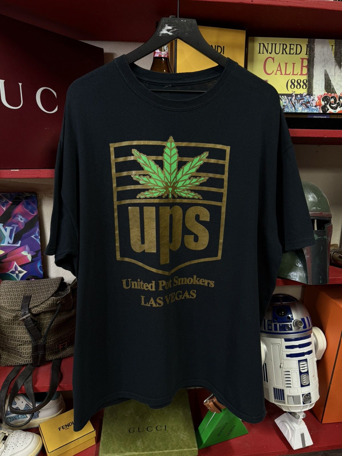 Vintage Vintage 90’s UPS Weed Stoner Tee Size XLarge Size US XL / EU 56 / 4 - 5 Thumbnail