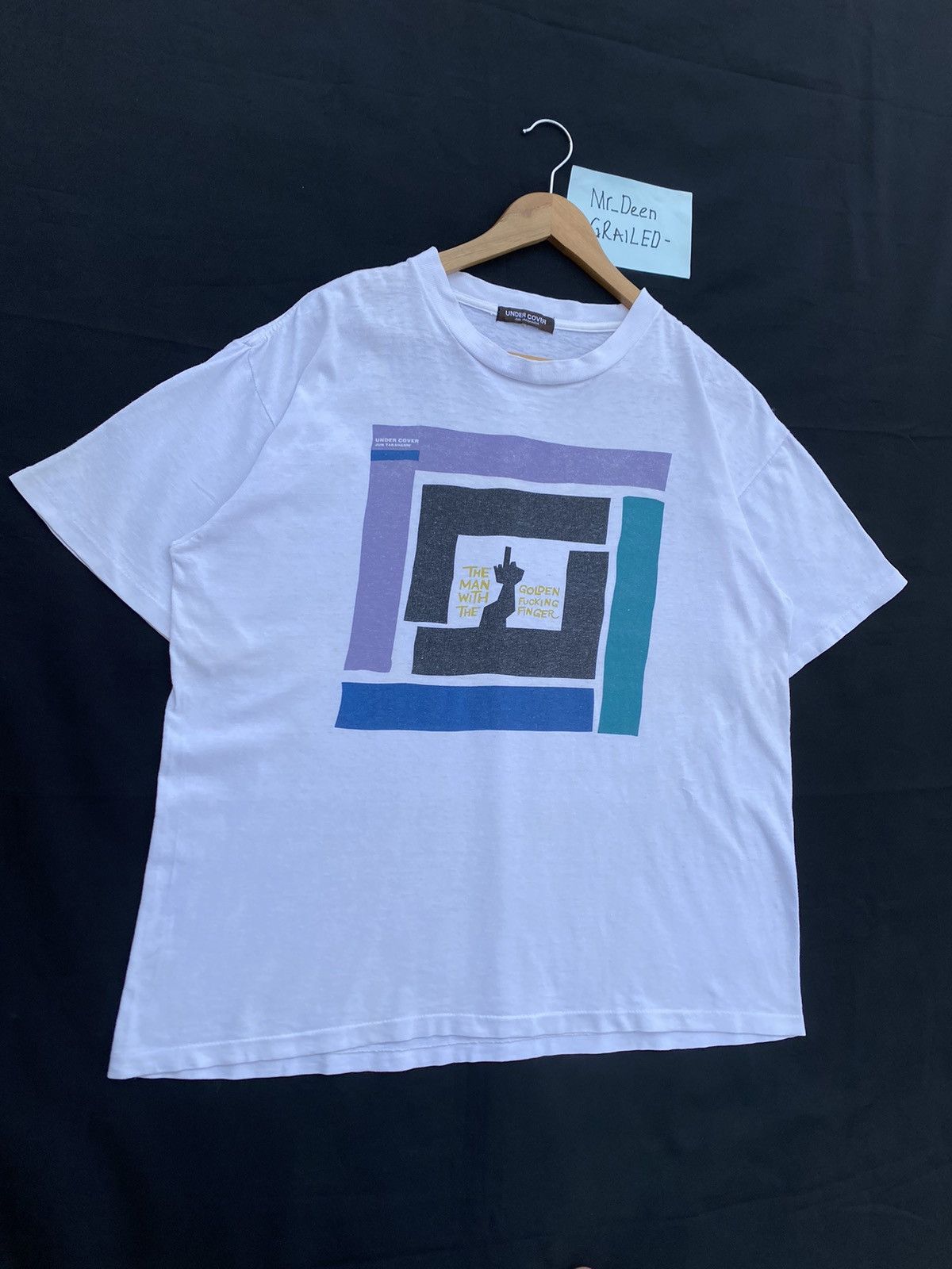 Jun Takahashi Vtg 90s Undercover The Man with Golden Fucking Finger Tshirt Size US M / EU 48-50 / 2 - 2 Thumbnail