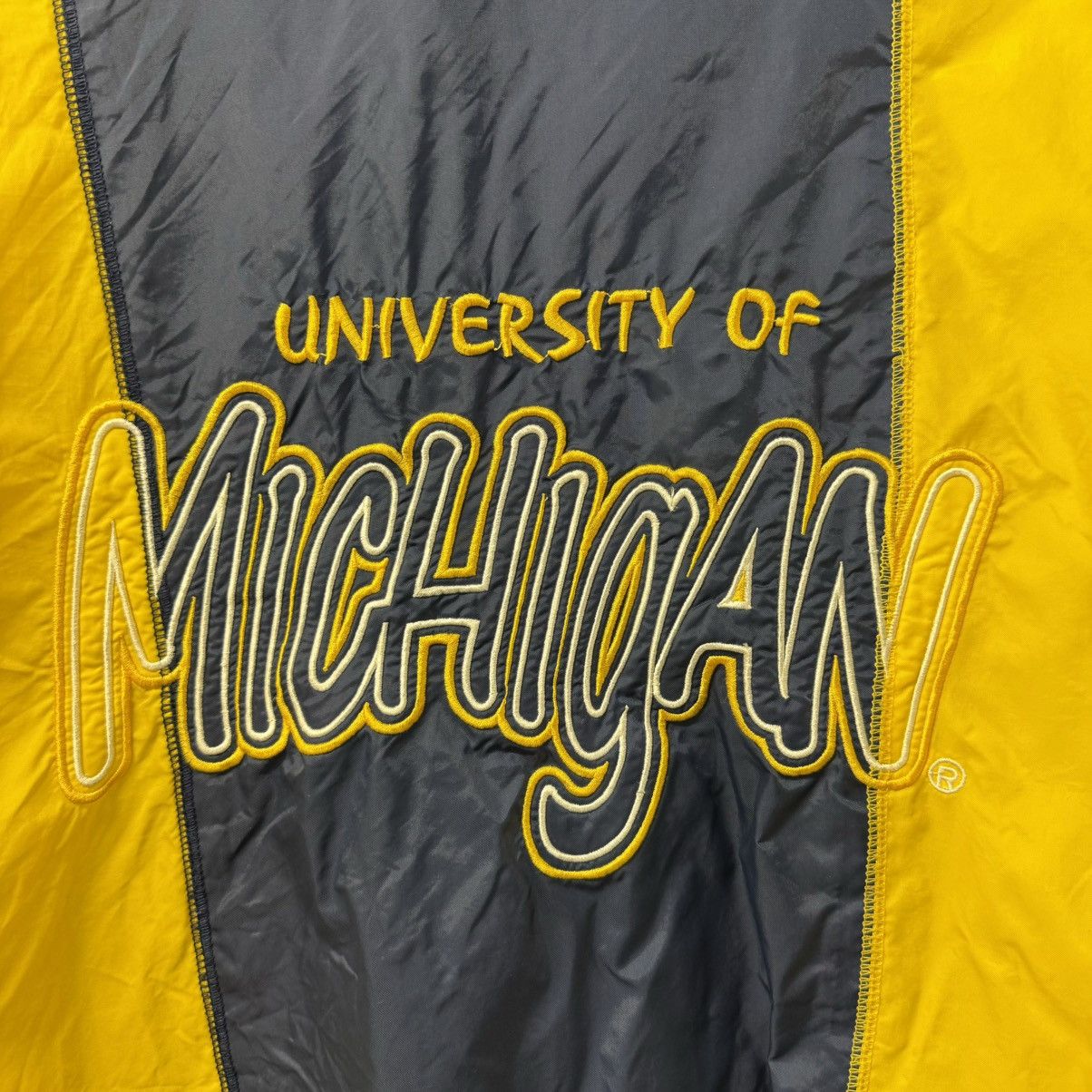 NCAA × Starter × Vintage Vintage 90’s Michigan Wolverine Starter Jacket Size US L / EU 52-54 / 3 - 15 Thumbnail