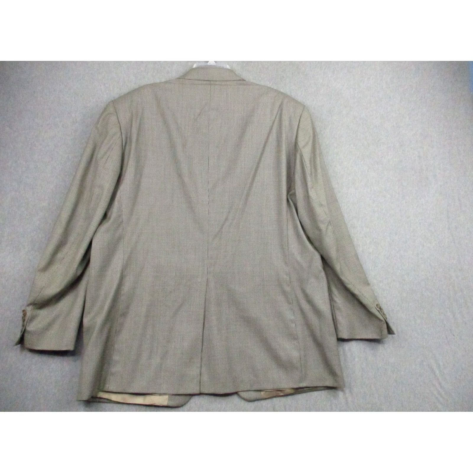 Ralph Lauren LAUREN RALPH LAUREN Wool Cashmere Blazer Jacket 48 L Houndstooth EUC Size 48R - 6 Thumbnail