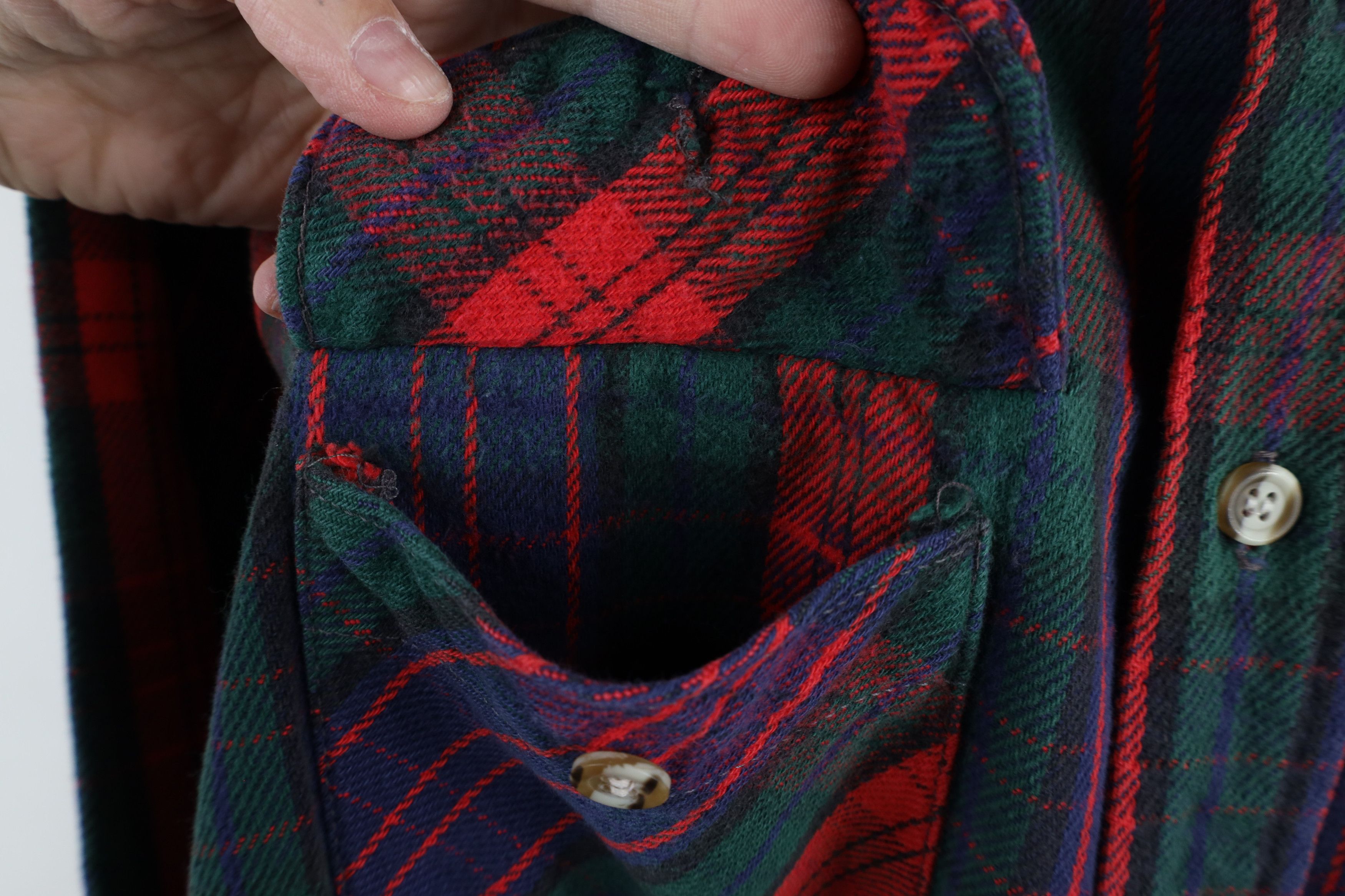 FiveBrother × Vintage Vintage 90s Five Brother Flannel Button Shirt Plaid USA Size US XXL / EU 58 / 5 - 6 Thumbnail