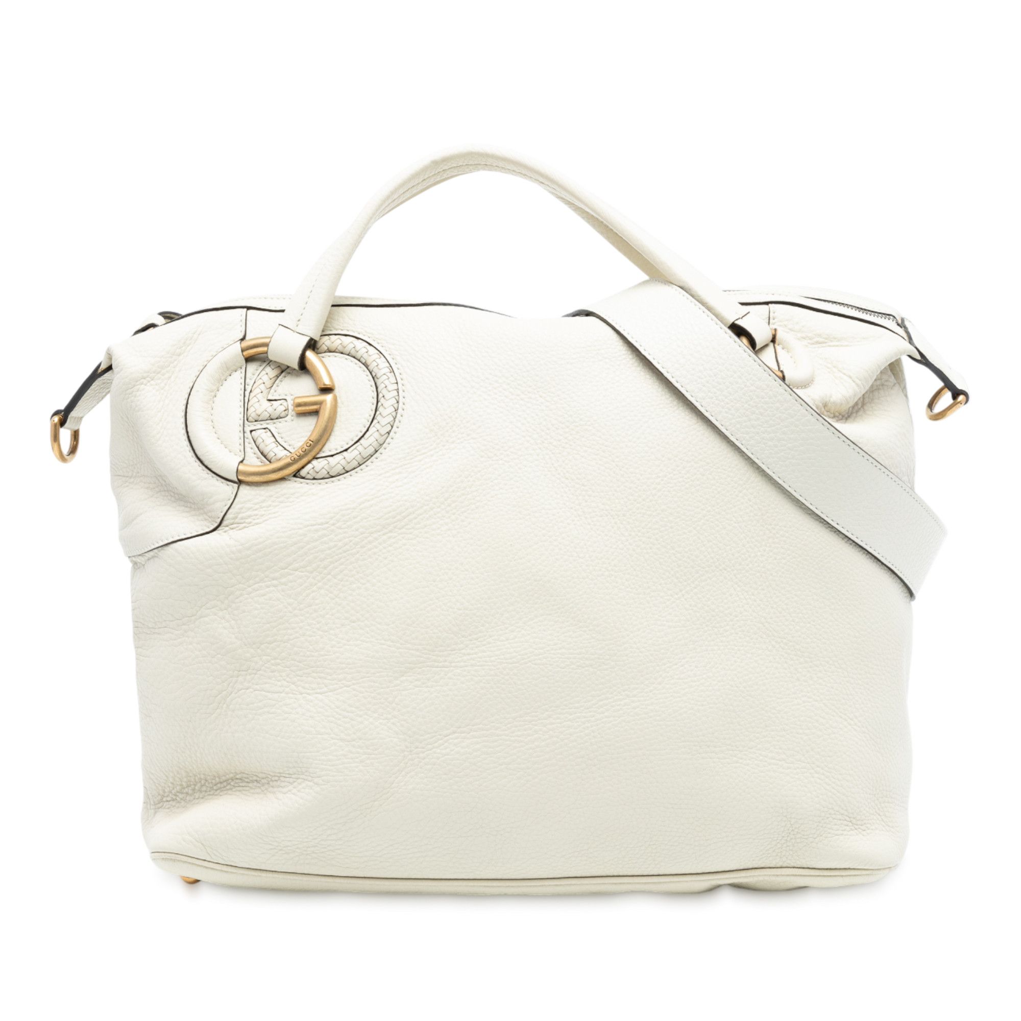 Gucci Leather Twill Satchel