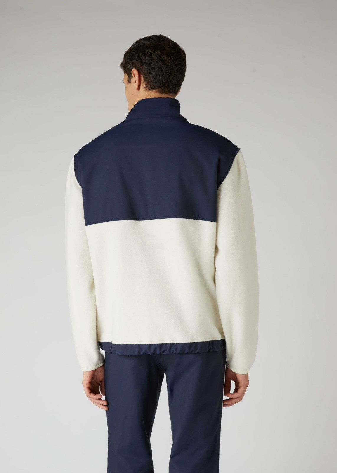 Loro Piana o1srvl11e1124 Icer Ski Bomber Jacket in White & Blue Size US L / EU 52-54 / 3 - 3 Thumbnail
