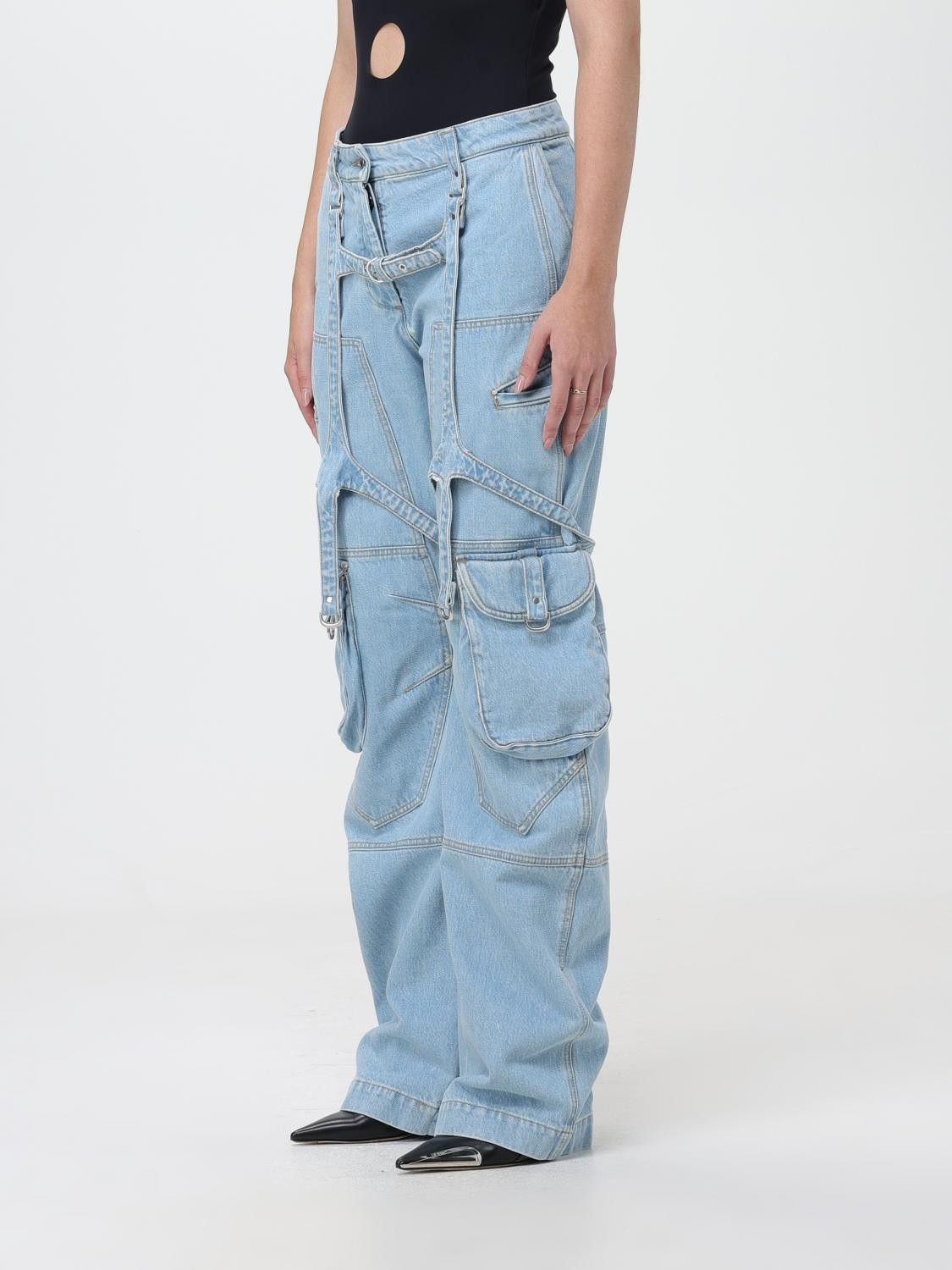 Off-White o1y1225 Denim Pant in Blue Size 24" / US 00 / IT 34 - 4 Thumbnail