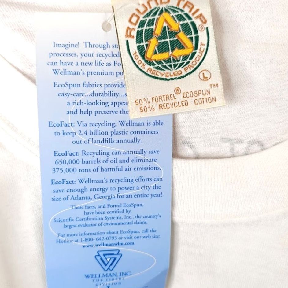 Alife VINTAGE Round Trip T-Shirt Mens XS White 90s Boating Frog Life Jacket Made In USA Size US XS / EU 42 / 0 - 7 Thumbnail