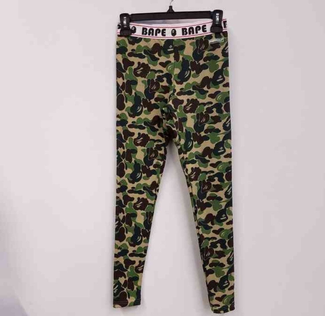 image of Bape Abc Camo Leggings in Green, Women's (Size 24)