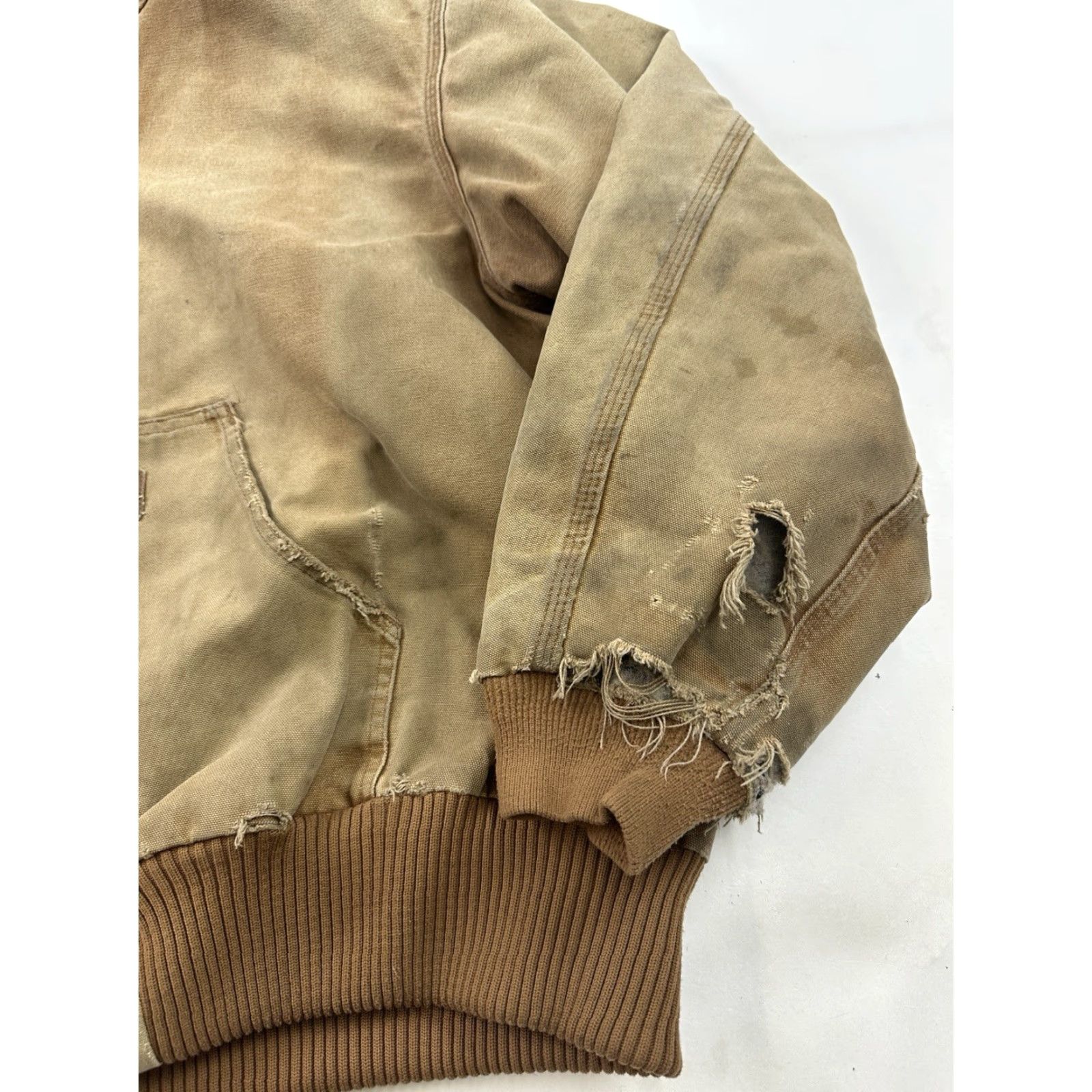 Carhartt VINTAGE Carhartt Jacket Mens 2XL Brown J130 Hooded Zip Work Cheap? Size US XXL / EU 58 / 5 - 2 Thumbnail