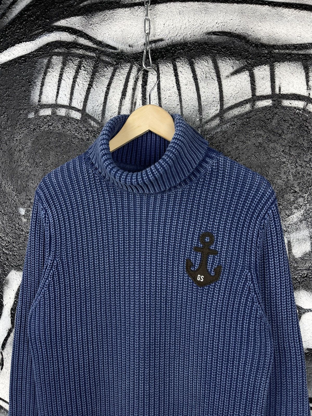 G-Star × Vintage G Star RAW Champ Coll Knit Men’s Golf Sweater Size L Size US L / EU 52-54 / 3 - 3 Thumbnail