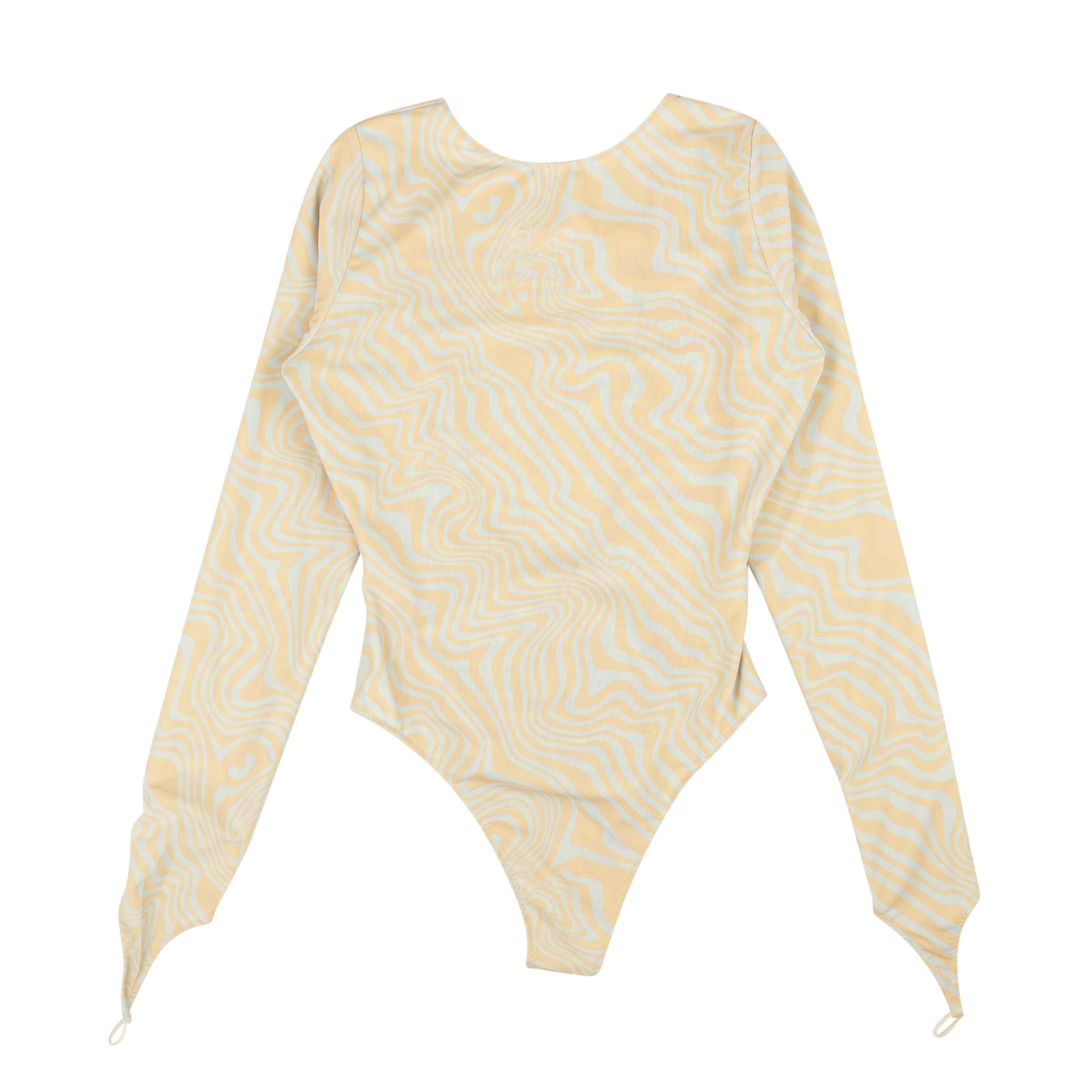 image of Maisie Wilen Beige Blue Bodysuit Size S, Women's