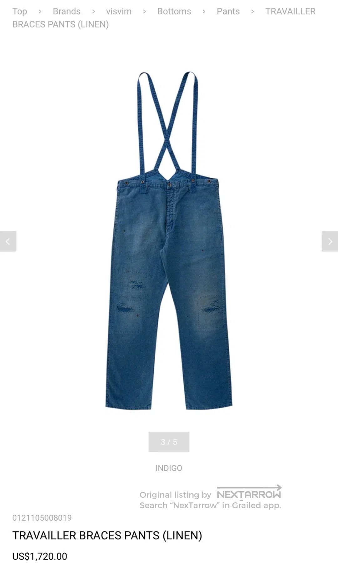 Visvim Visvim Travailer Braces Pants Linen. Size US 26 / EU 42 - 3 Thumbnail