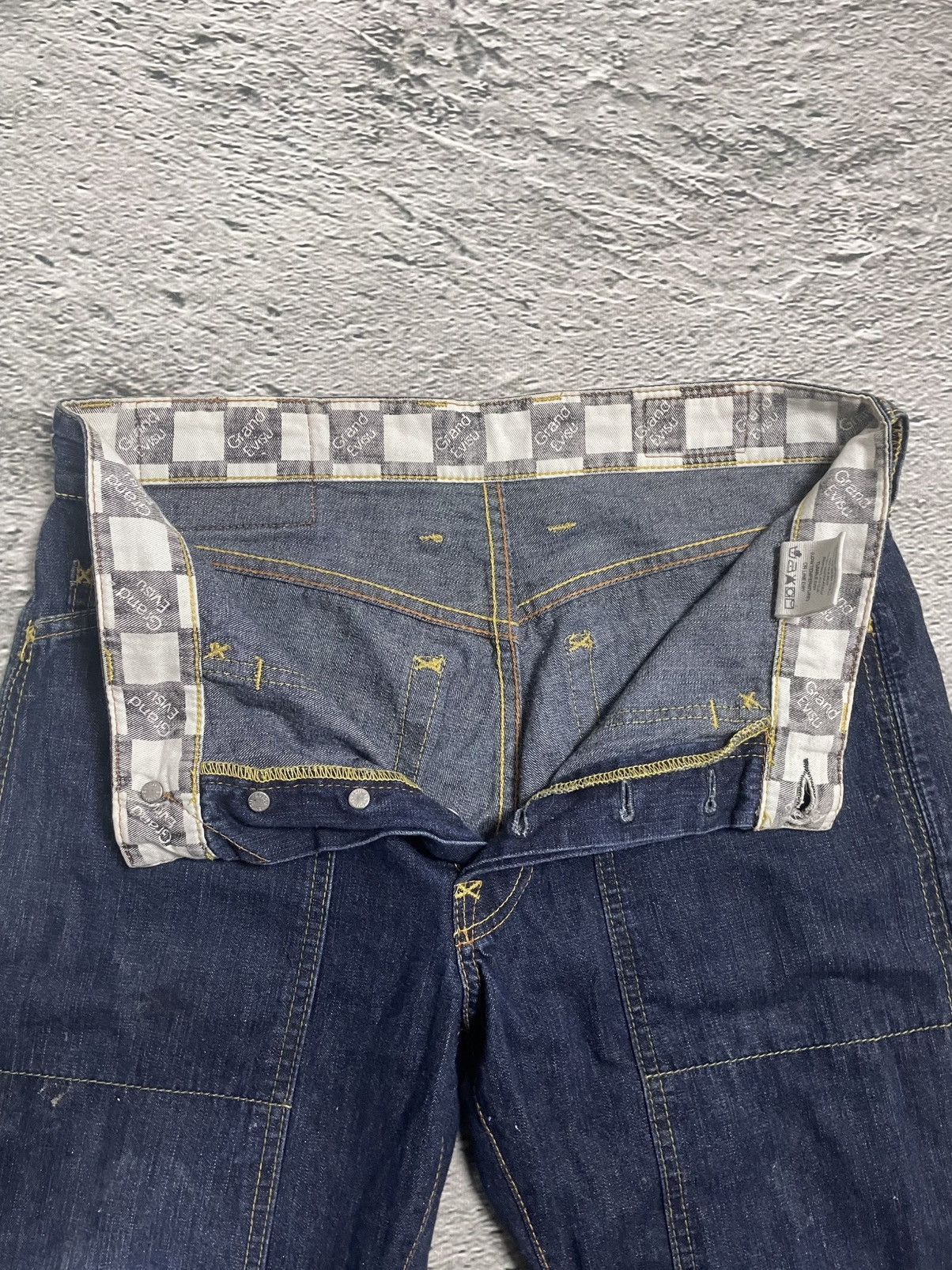Evisu Evisu jeans vintage blue denim red racing genes double knee Size US 30 / EU 46 - 9 Thumbnail
