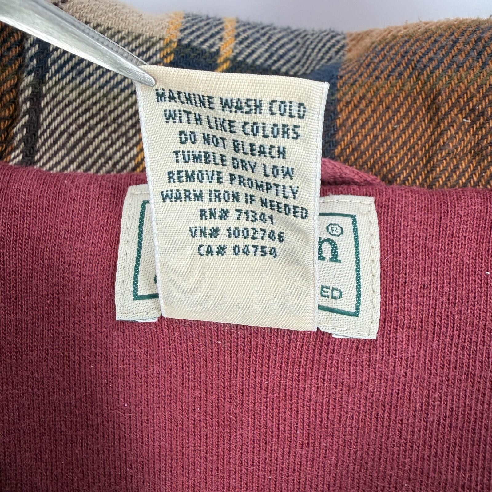 L.L. Bean L.L.Bean Katahdin Iron Works Hoodie Workwear Flannel Mens M Size US M / EU 48-50 / 2 - 7 Thumbnail