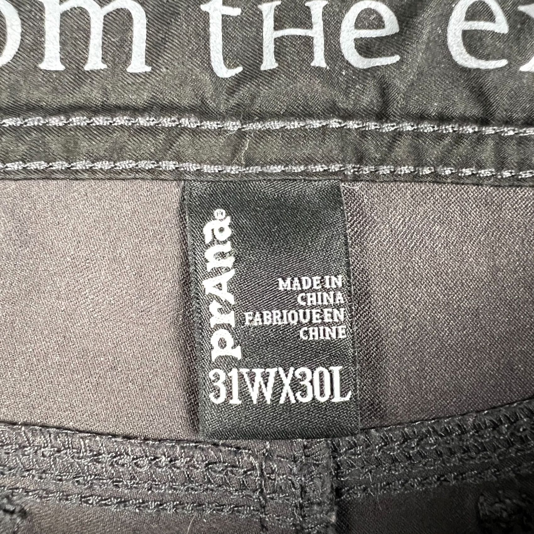 Prana Prana Zion II Pants Mens 31x30 Grey Hiking Belt Roll Snap Up Straight Stretch Size US 31 - 3 Thumbnail