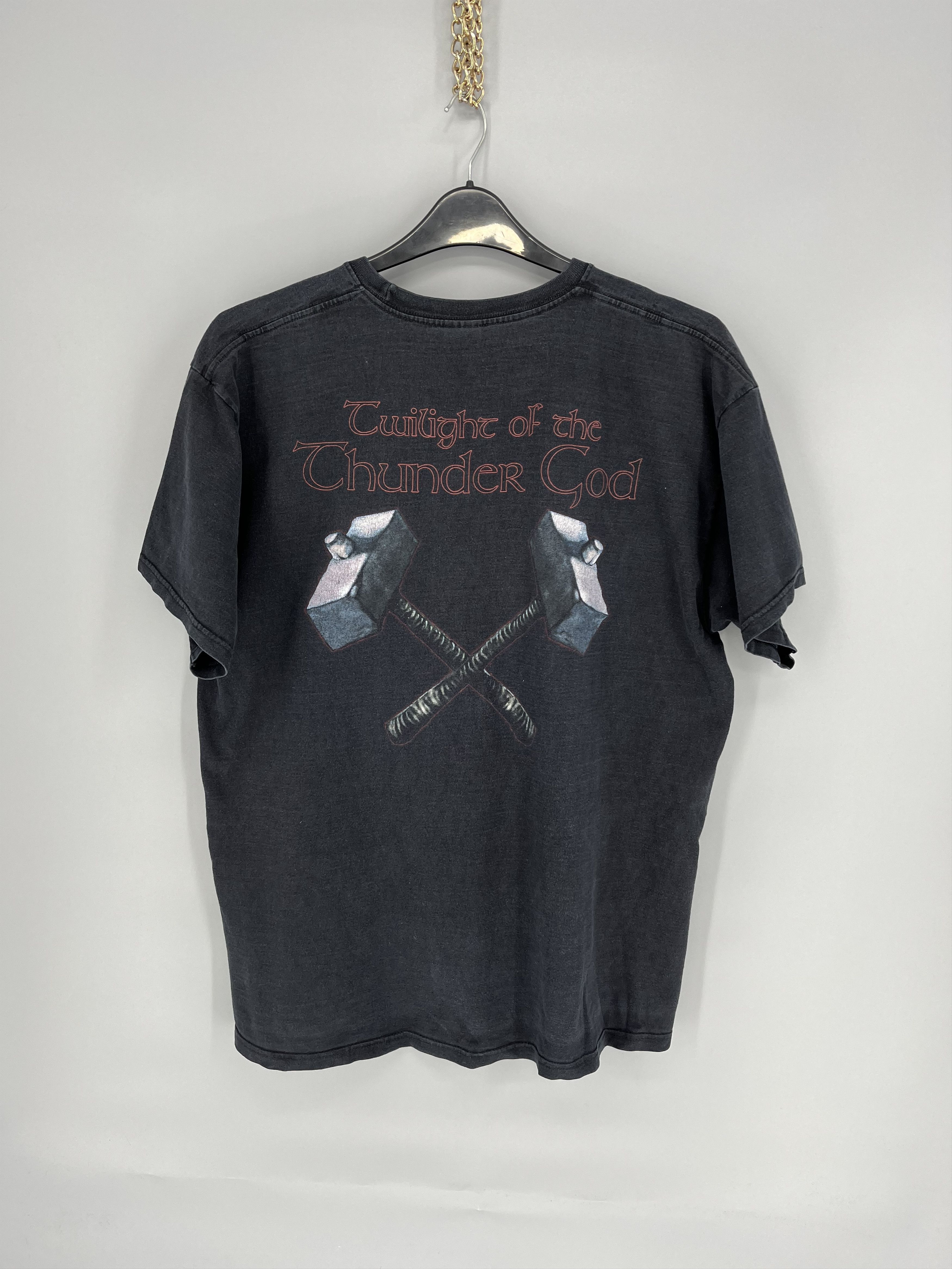 Band Tees Vintage Amon Amarth Tee Thrashed Washed Distressed 90s Size US XL / EU 56 / 4 - 11 Thumbnail