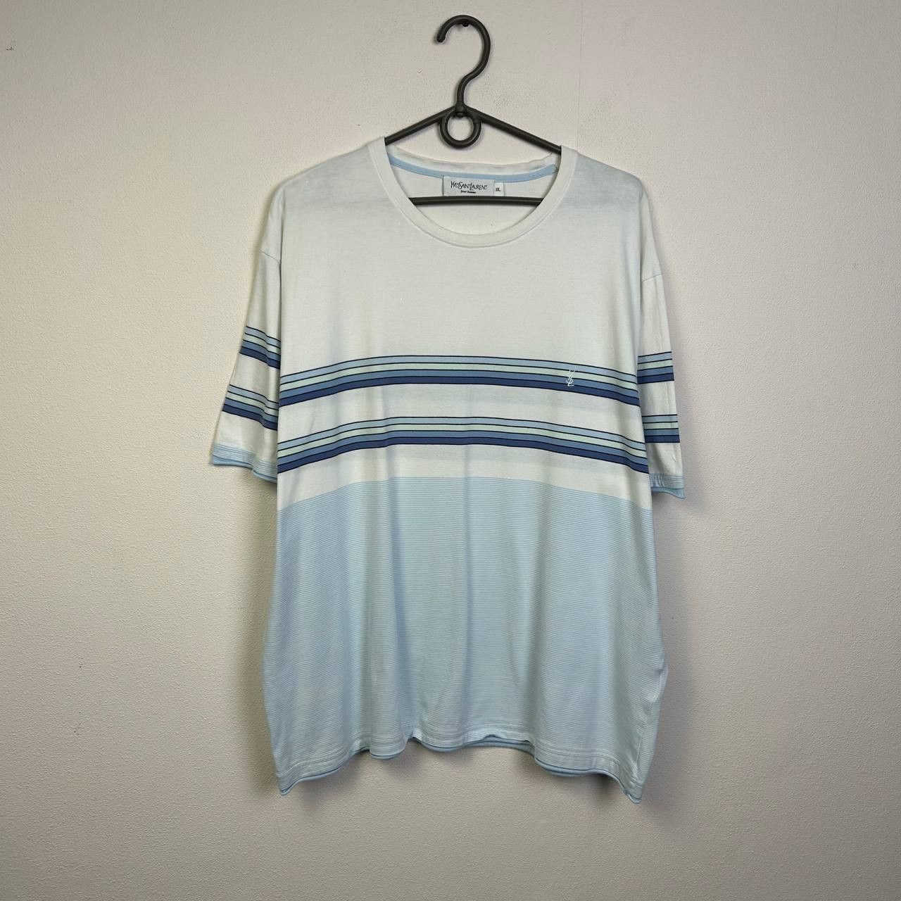 Yves Saint Laurent Luxury Yves Saint Laurent Small logo designer y2k tee Size US XL / EU 56 / 4 - 1 Thumbnail