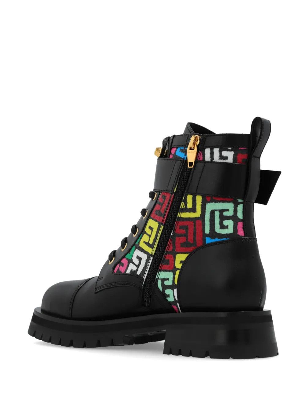 Balmain o1s1wg111225 Charlie Leather Combat Boots in Black Size US 5 / IT 35 - 4 Thumbnail