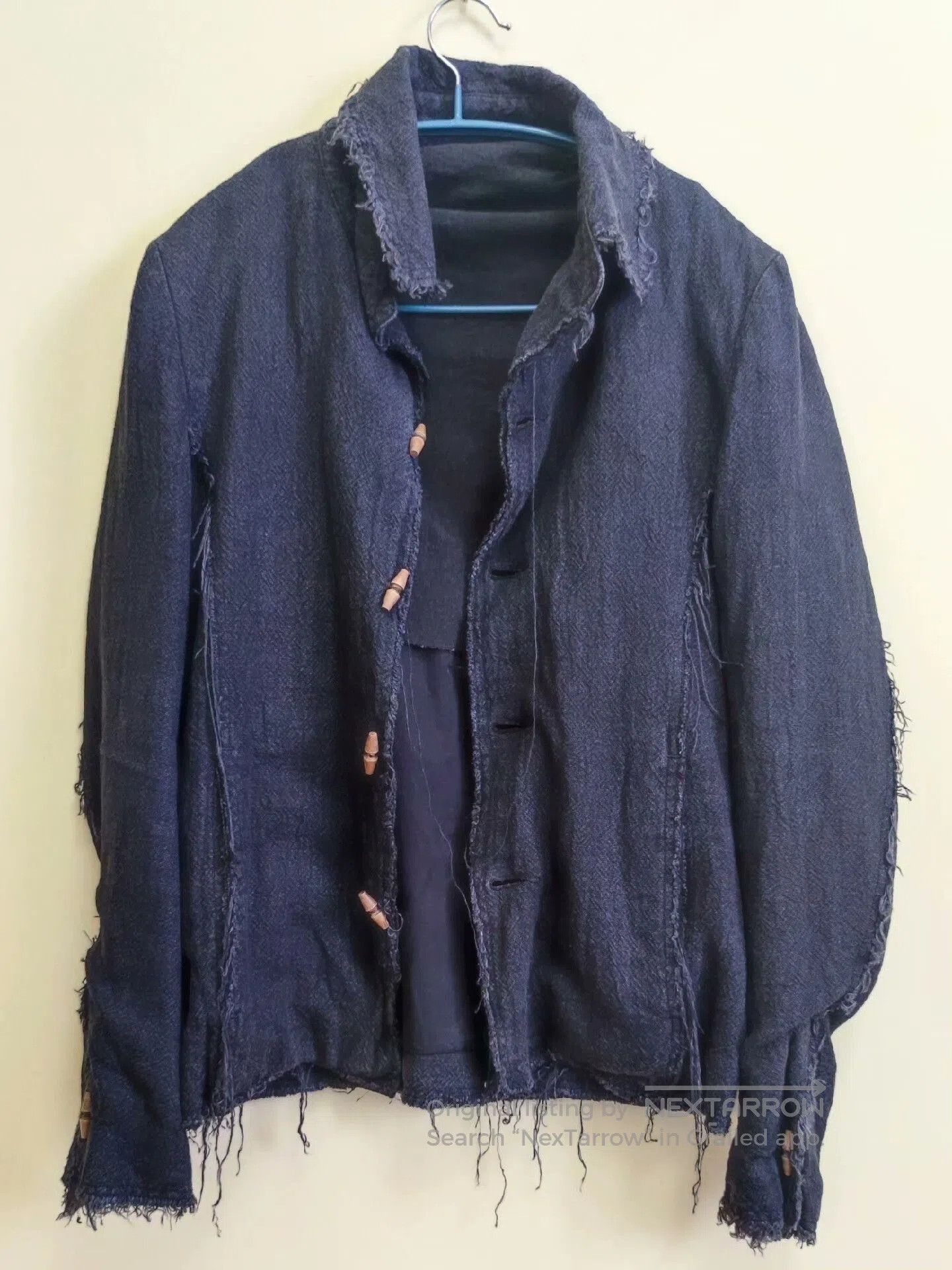 Ziggy Chen Japanese Camiera Cotton Linen Destroyed Jacket. Size US S / EU 44-46 / 1 - 5 Thumbnail