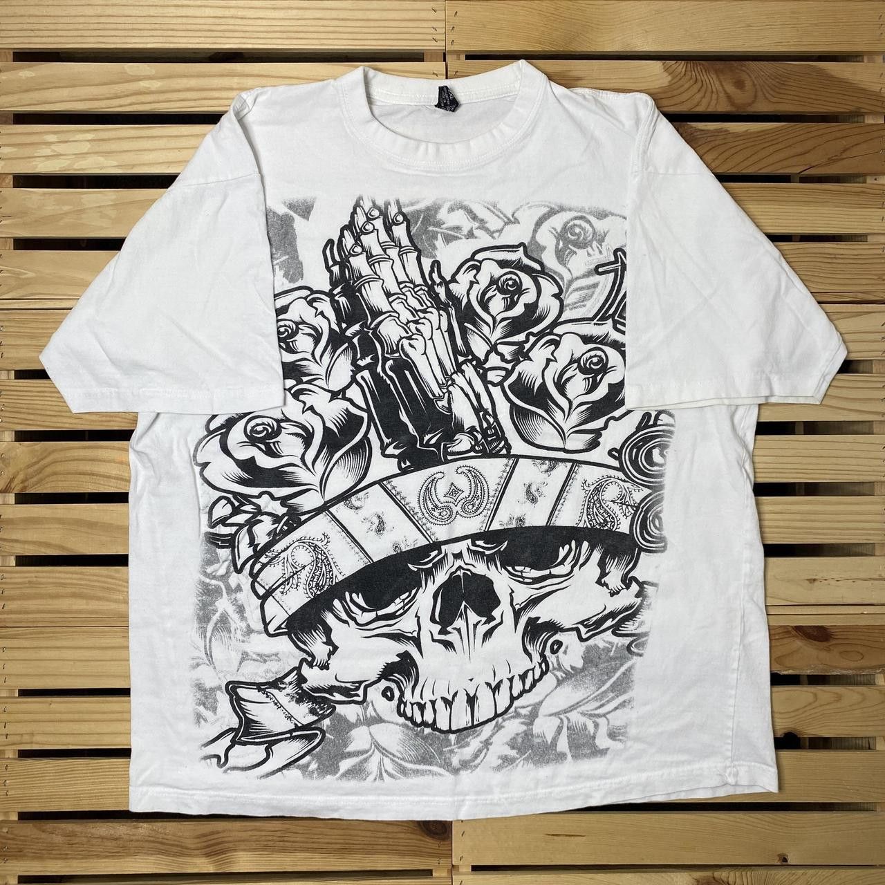 Other West Coast-Style White Y2K Skull Tee Size 2XL Size US XXL / EU 58 / 5 - 1 Thumbnail