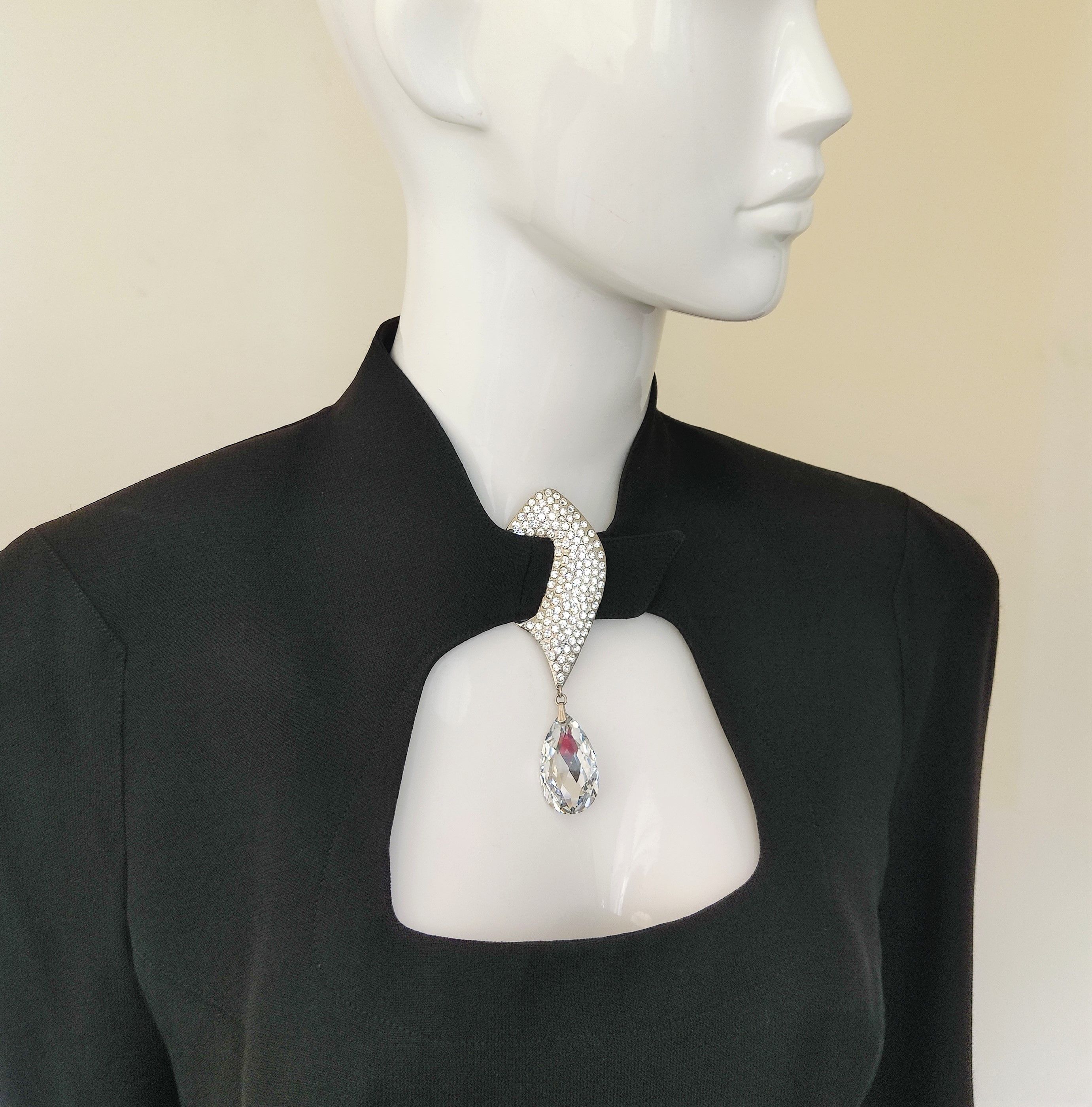 Thierry Mugler Thierry Mugler Couture Runway Rhinestone Diamond Dress Size S / US 4 / IT 40 - 9 Thumbnail