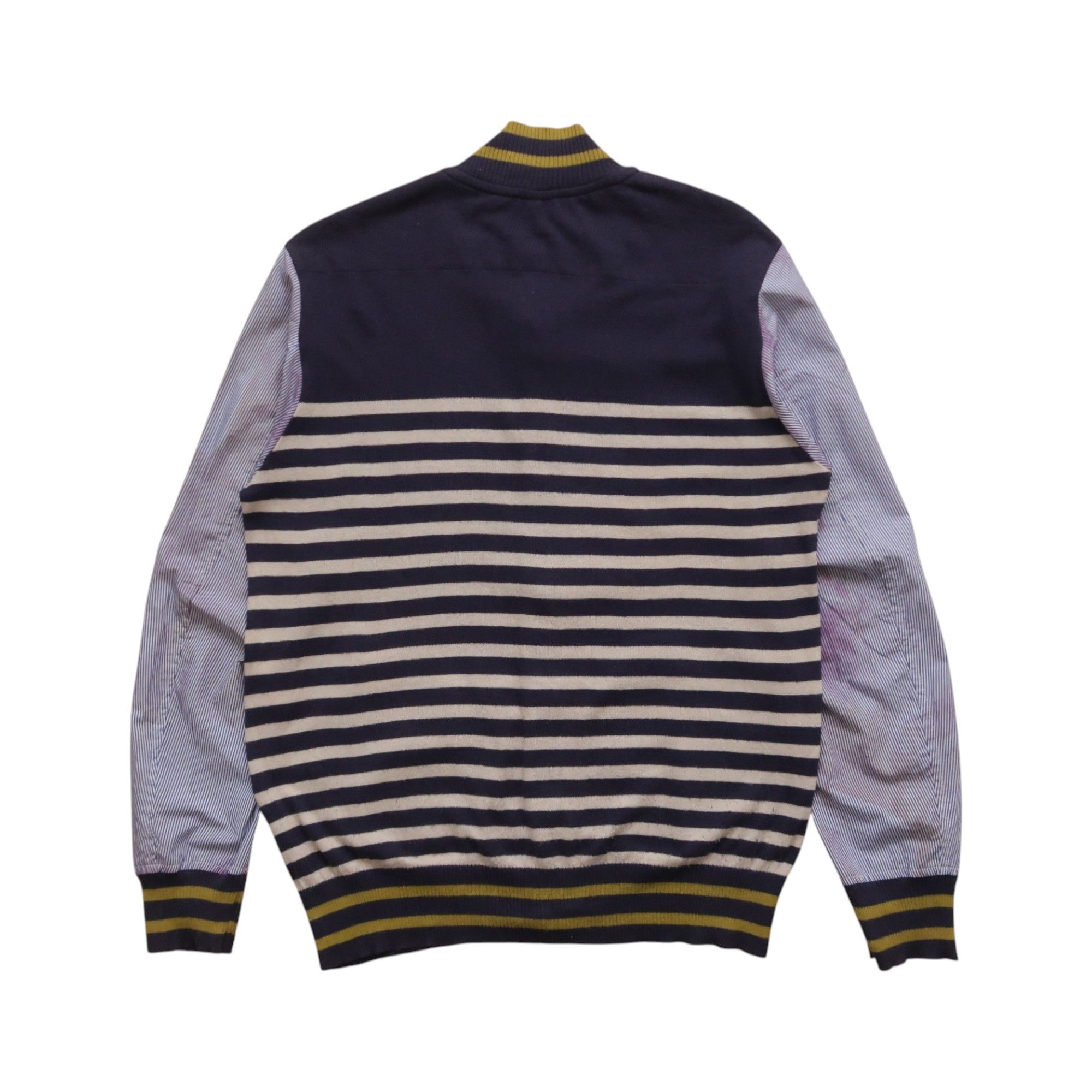 Issey Miyake 90s Issey Miyake Frapbois Hybrid Cardigan Knit Shirt Faded Size US M / EU 48-50 / 2 - 2 Thumbnail