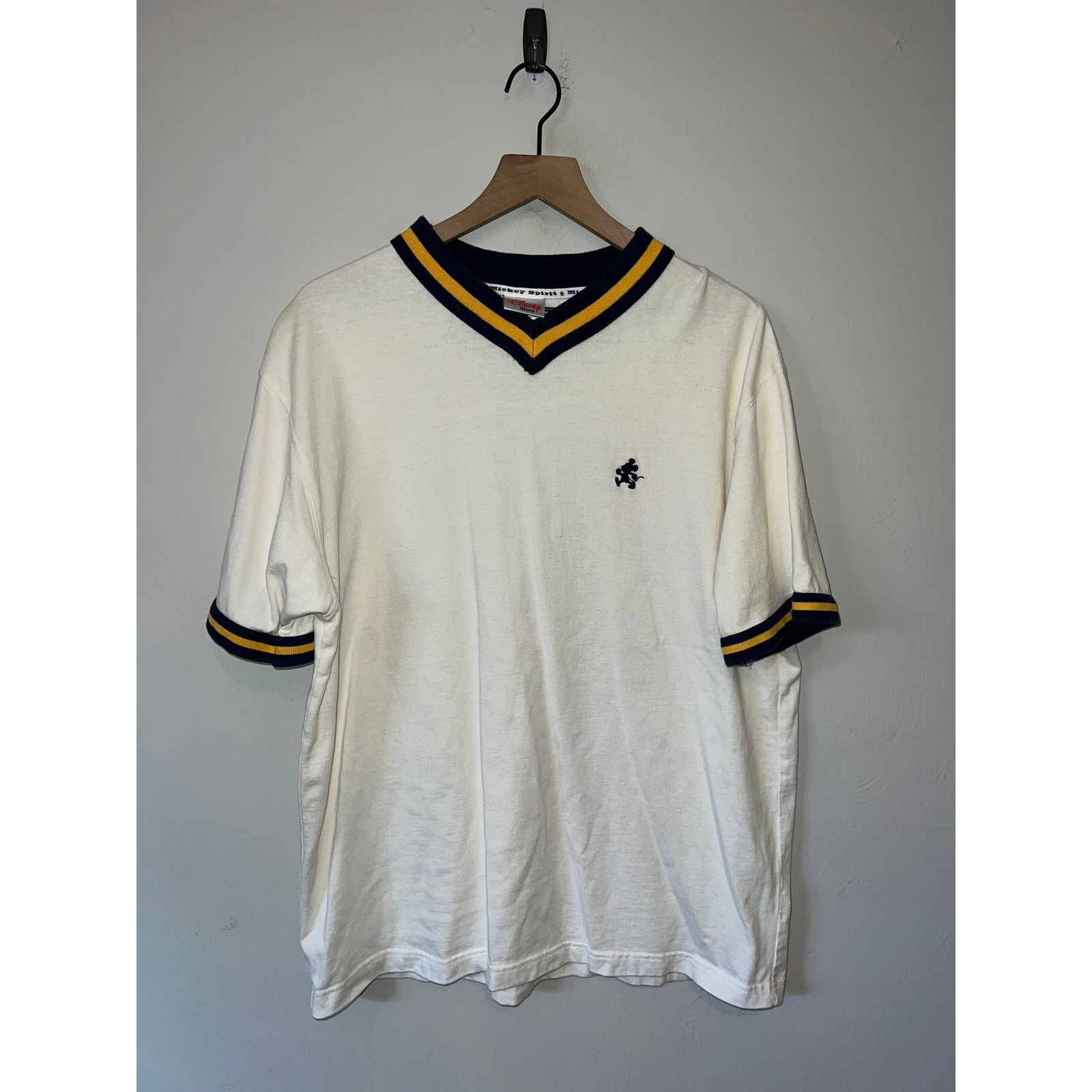 Disney Vintage Mickey Mouse Polo Shirt The Disney Store White VTG L Size US L / EU 52-54 / 3 - 1 Thumbnail