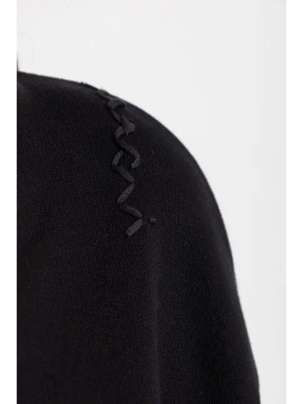Marni o1w1db10426 V-Neck Sweater Dress in Black Size L / US 10 / IT 46 - 4 Thumbnail