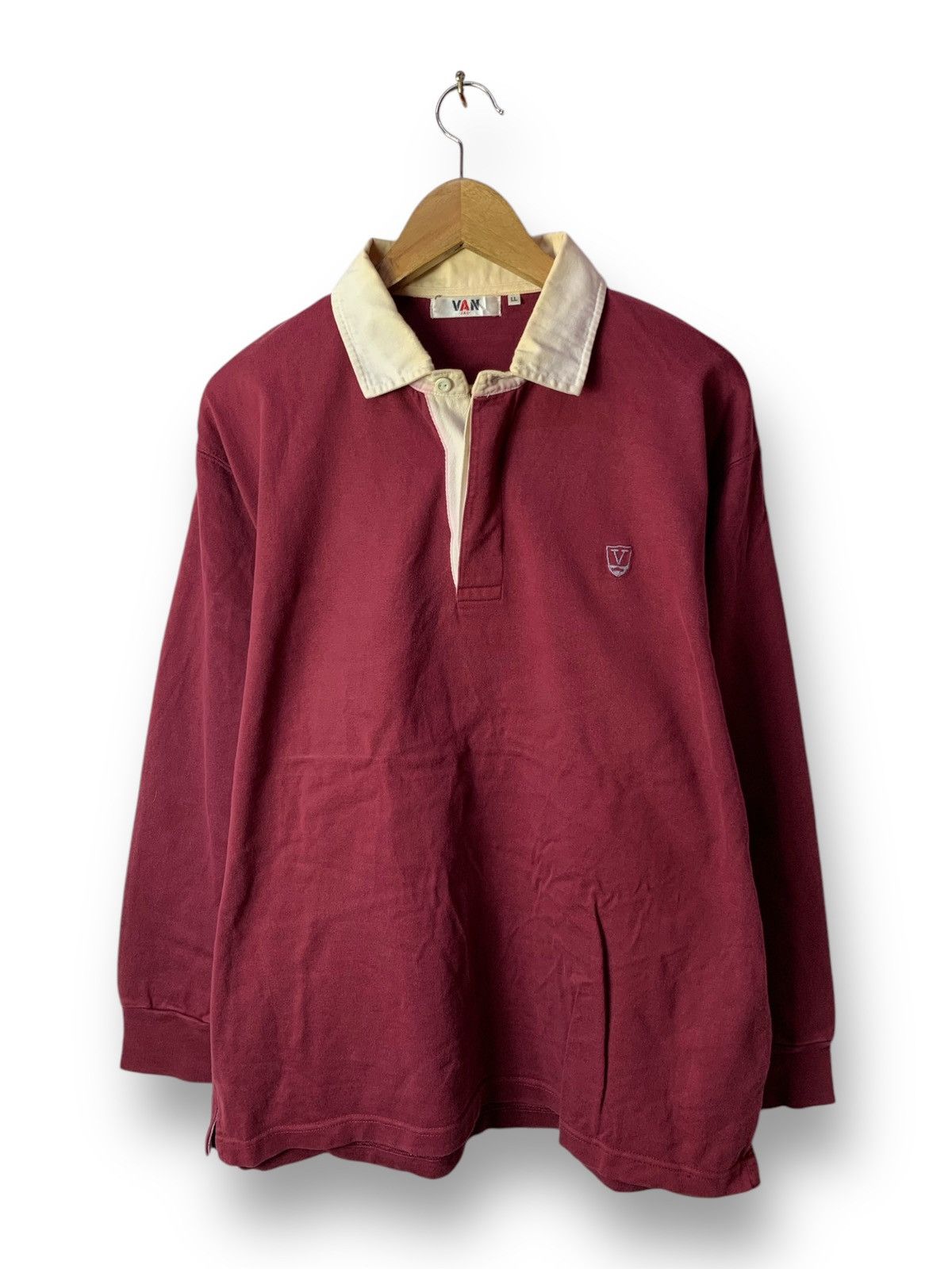 Japanese Brand 🔥 Van Jac Sports Polo Rugby Tee Size US XL / EU 56 / 4 - 1 Thumbnail