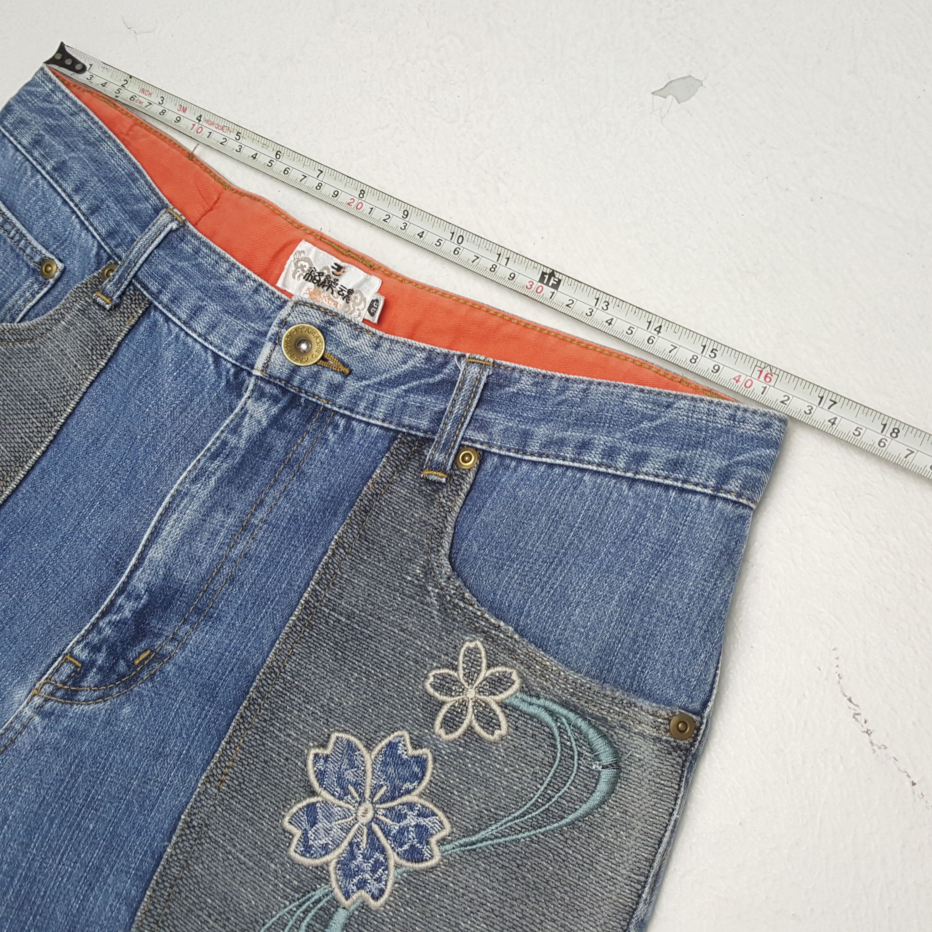Japanese Brand × Vintage KARAKURI TAMASHI Fashion Japanese Brand Style Jeans Size US 33 - 7 Thumbnail