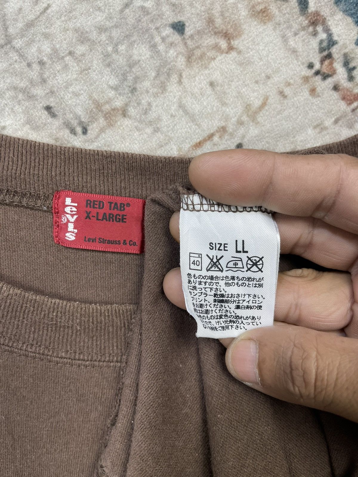 Levi's Levis Red Tab Long Sleeve Crew Neck Shirt Size US L / EU 52-54 / 3 - 10 Thumbnail