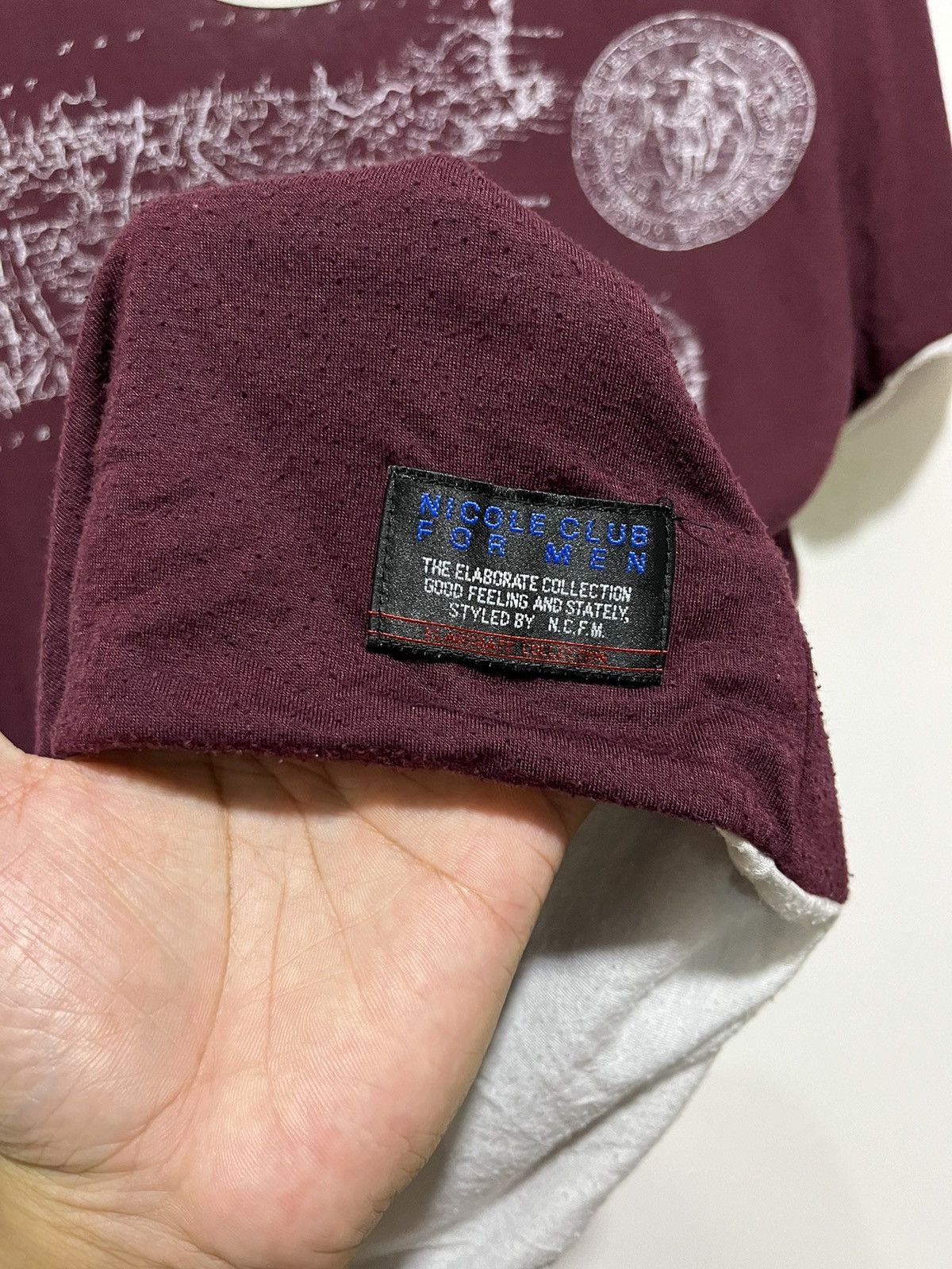 If Six Was Nine × Le Grande Bleu (L.G.B.) × Nicole Club NICOLE CLUB FOR MAN PALESTINE SCRAFT POEM Size US M / EU 48-50 / 2 - 4 Thumbnail