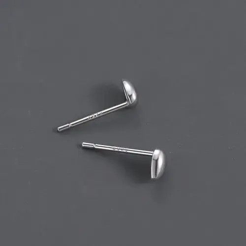 Jewelry × Other 925 Silver Plated Teardrop Stud Earrings for Men Women Size ONE SIZE - 2 Thumbnail