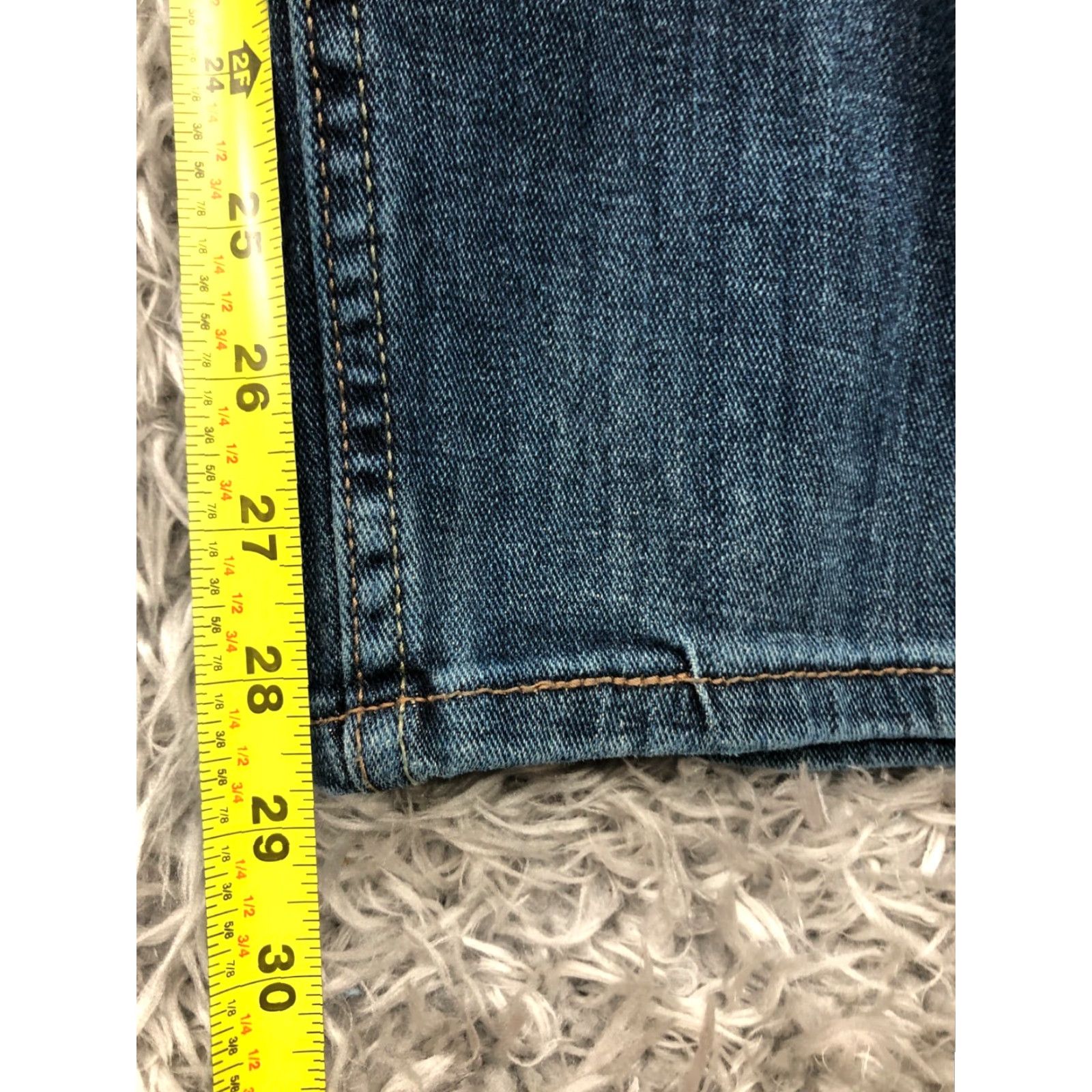Lee Lee Jeans Regular Straight Mens Mid Rise Medium Wash Blue 38x29 5-Pocket Denim Cotton Blend Belt Loops Classic Fit Vintage No N/A Size US 38 / EU 54 - 3 Thumbnail