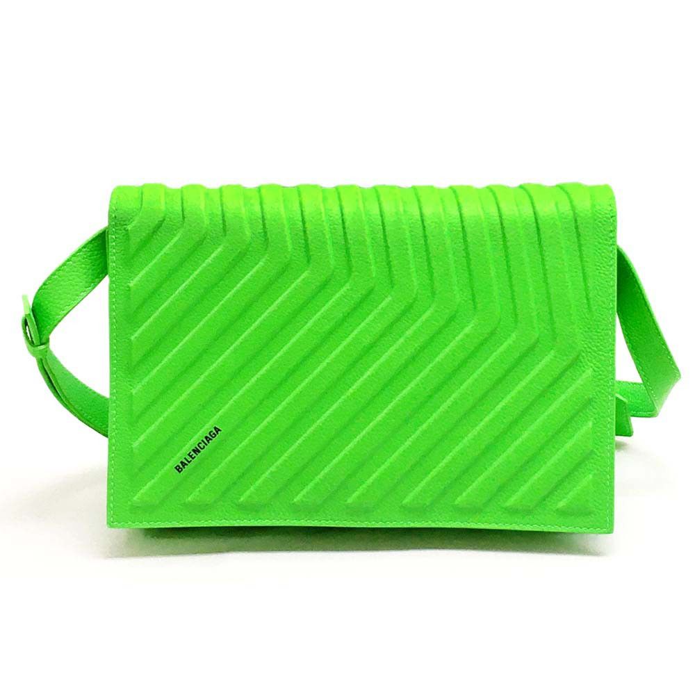 image of Balenciaga O1S1Wg110524 Size: Os Car Flap Bag With Strap In Green, Women's