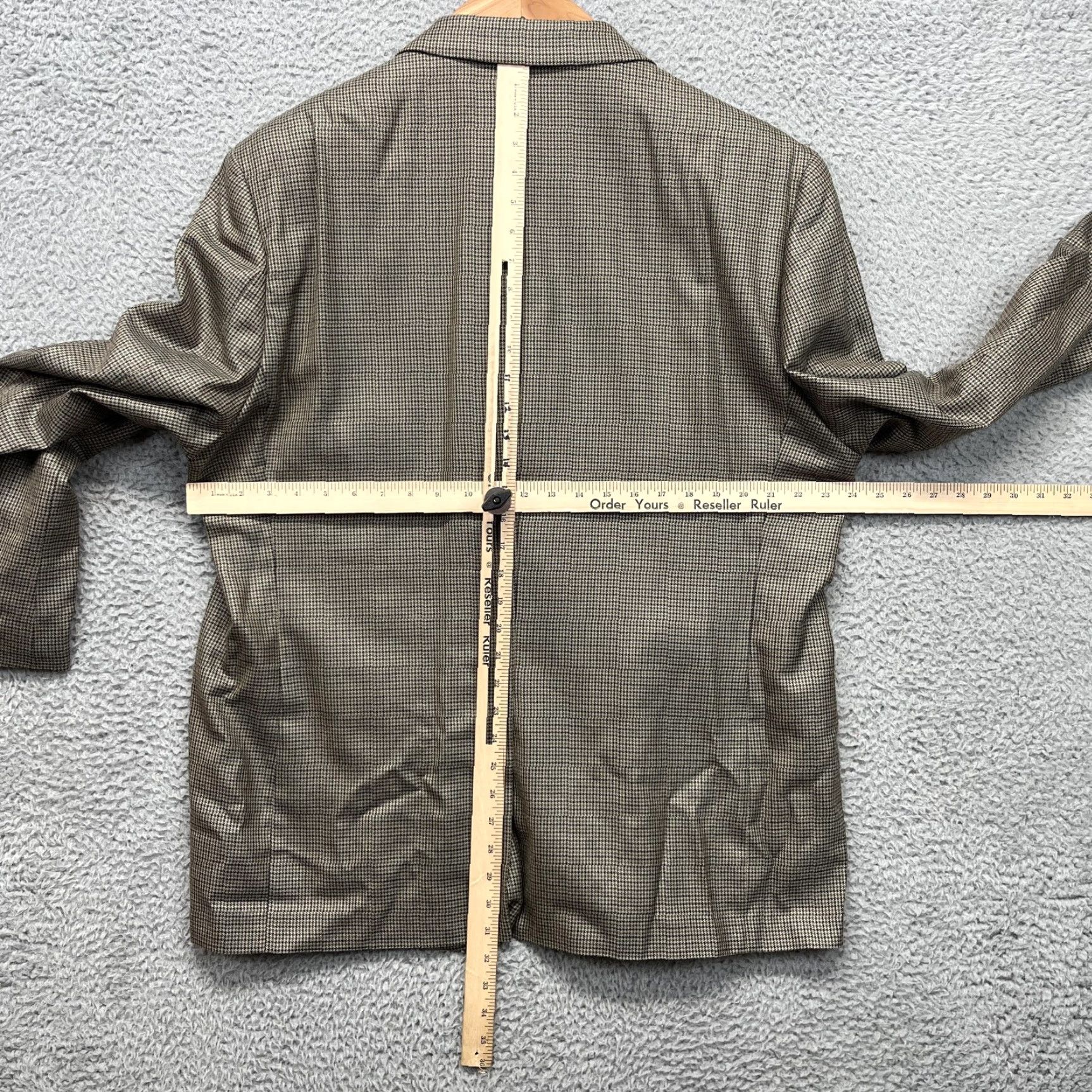 Ralph Lauren VINTAGE? No. Lauren Ralph Lauren Blazer Mens 48R Brown Silk Wool Check Tweed Sport Coat Shirt Jacket? Size 48R - 7 Thumbnail