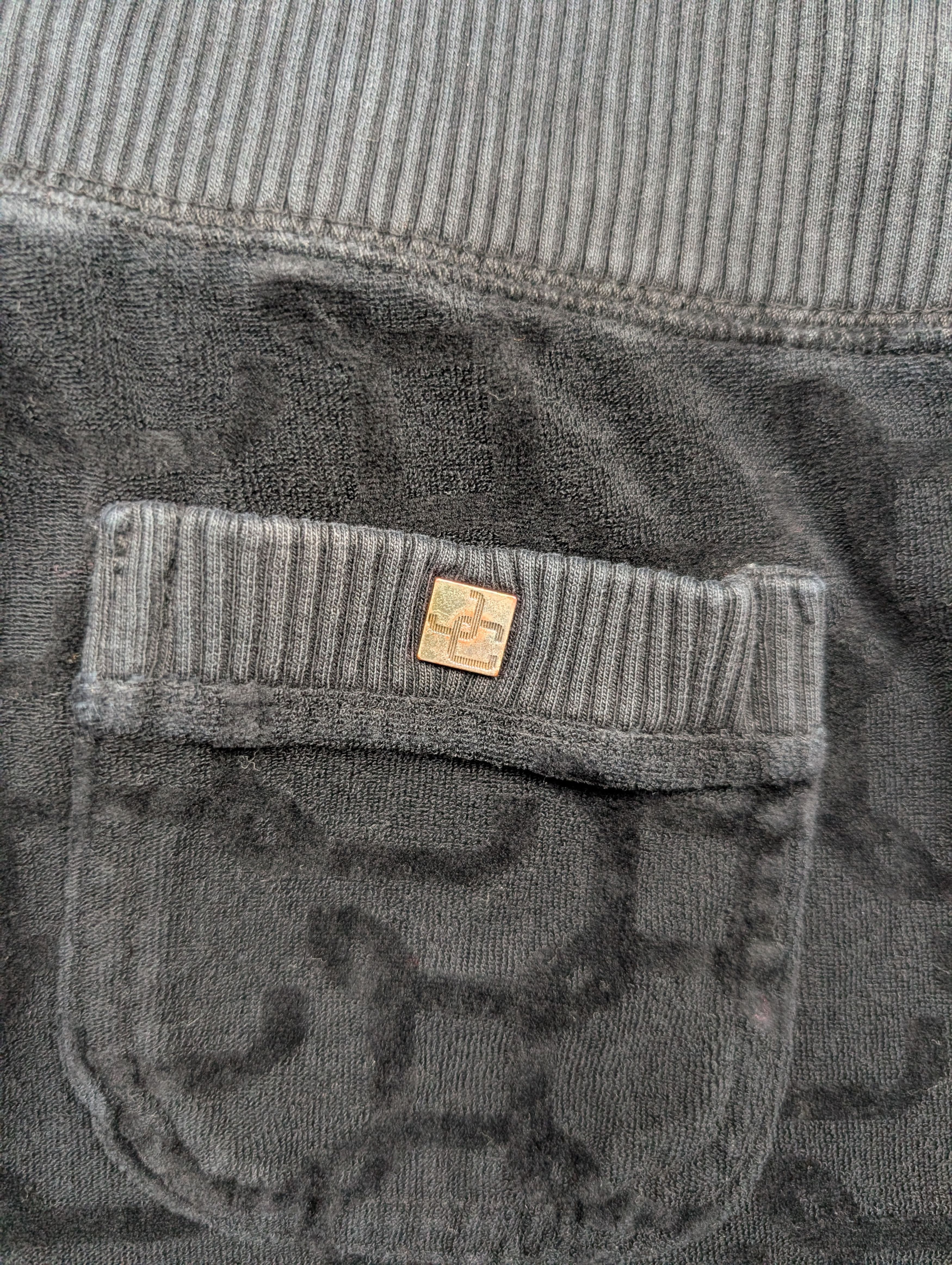 Juicy Couture Juicy Couture Black Monogram Jumper Pants Size 27" / US 4 / IT 40 - 4 Thumbnail