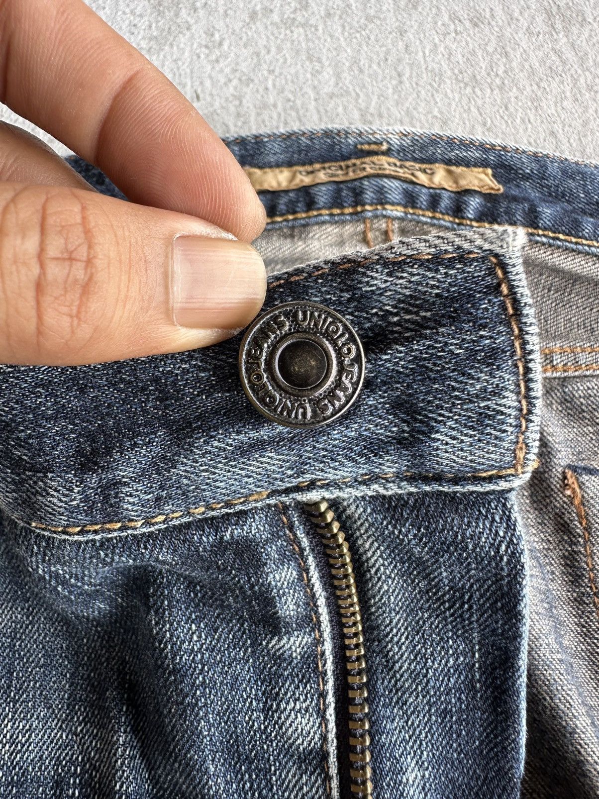 Fragment Design S-001 UNIQLO Japanese Brand Jeans Blue Washed Denim Pants Size US 36 / EU 52 - 9 Thumbnail