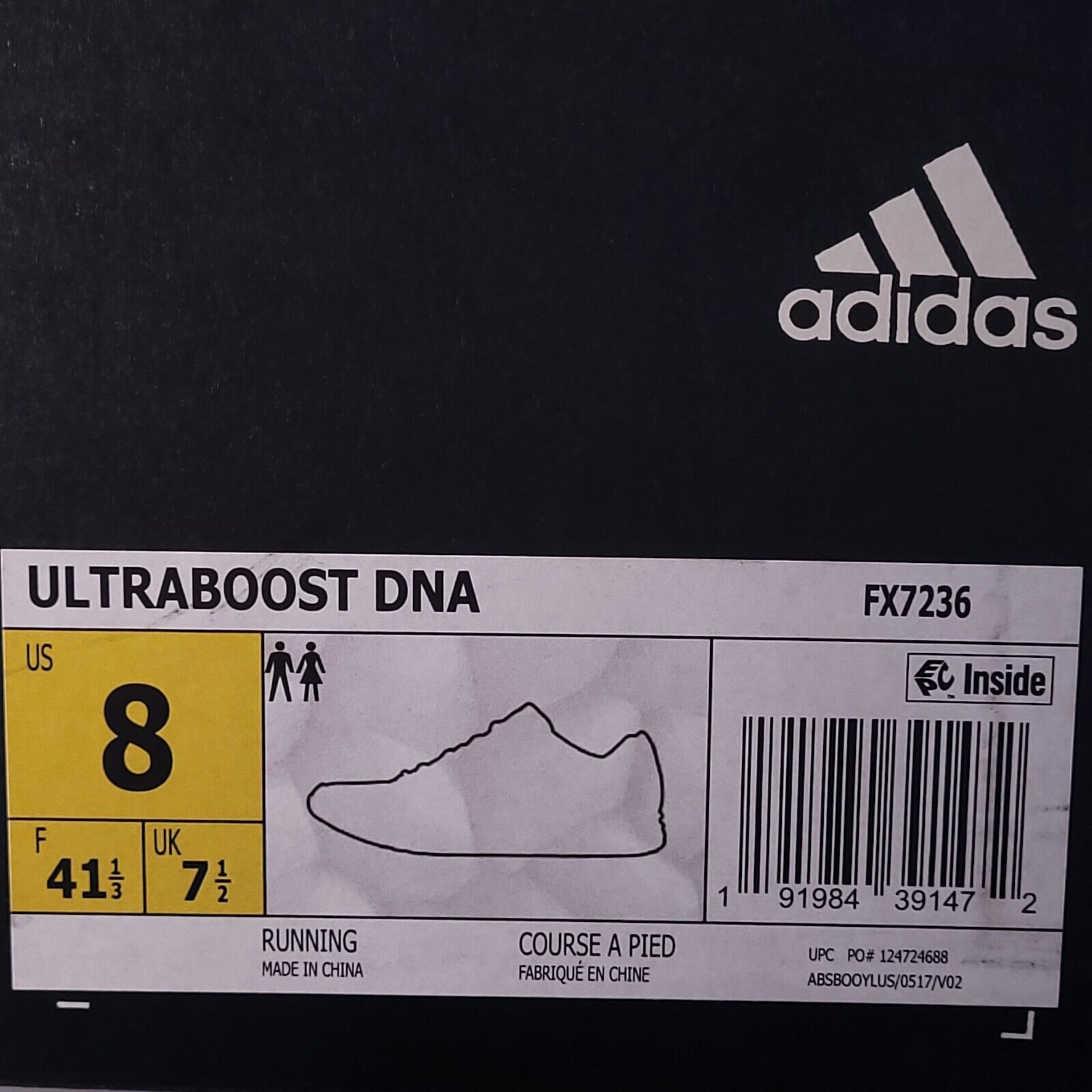Adidas Adidas Ultraboost DNA Athletic Shoe Mens Size 8 FX7236 Black Size US 8 / EU 41 - 9 Thumbnail