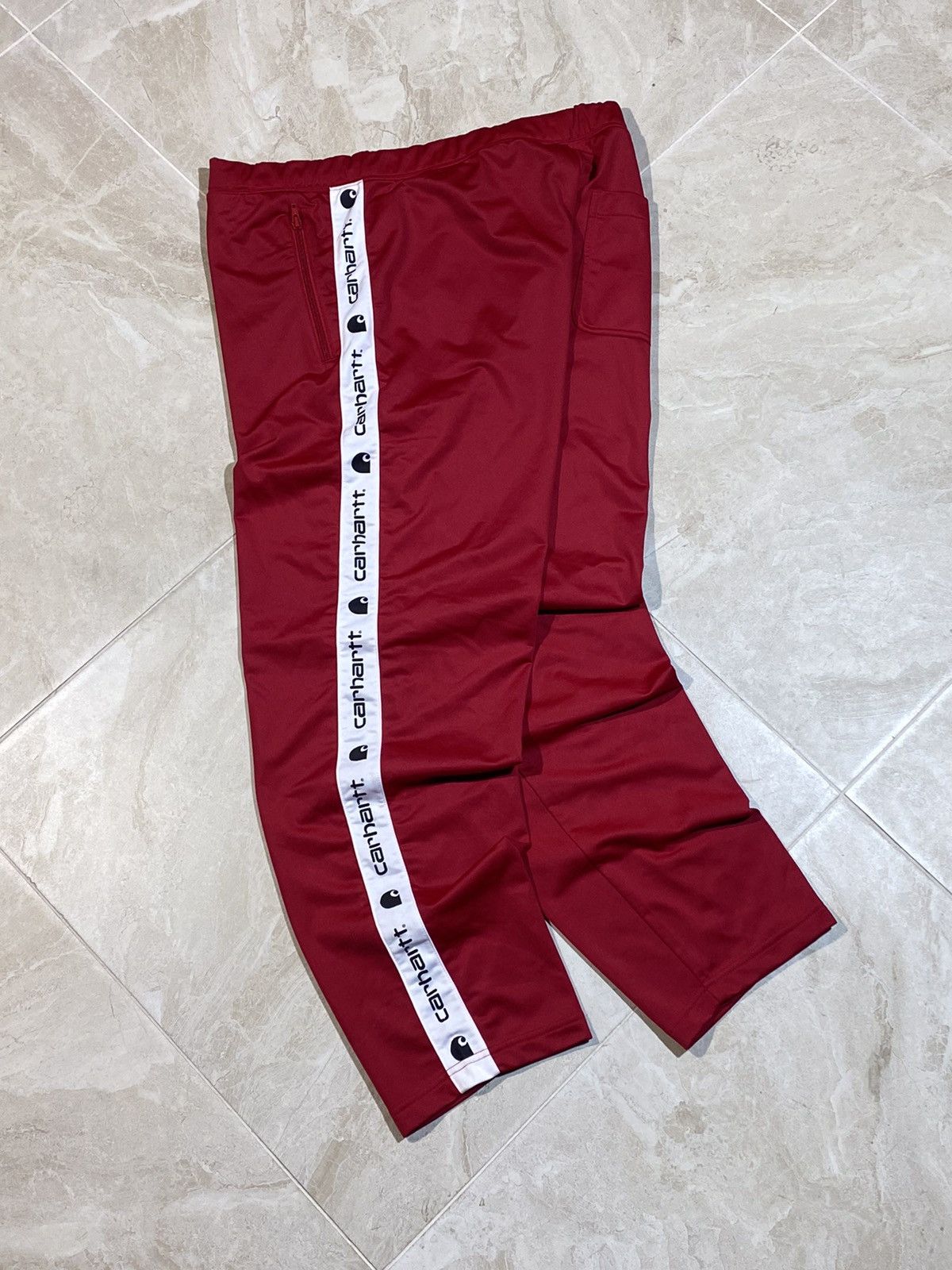 Carhartt Carhartt streetwear style hot red colour track pants Size US 36 / EU 52 - 1 Thumbnail