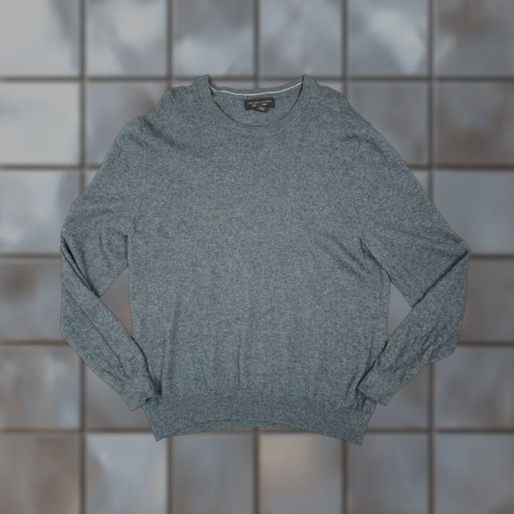 Bloomingdale's Bloomingdale's Mens Sweater XL Green Crew Neck Pullover Long Sleeve Cashmere Knit Casual Workwear Size US XL / EU 56 / 4 - 1 Thumbnail