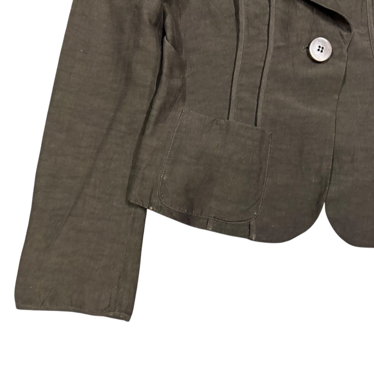 Armani Collezioni Vtg✅Luxury Armani Collezioni Silk Crop Jacket Made In Italy Size M / US 6-8 / IT 42-44 - 10 Thumbnail