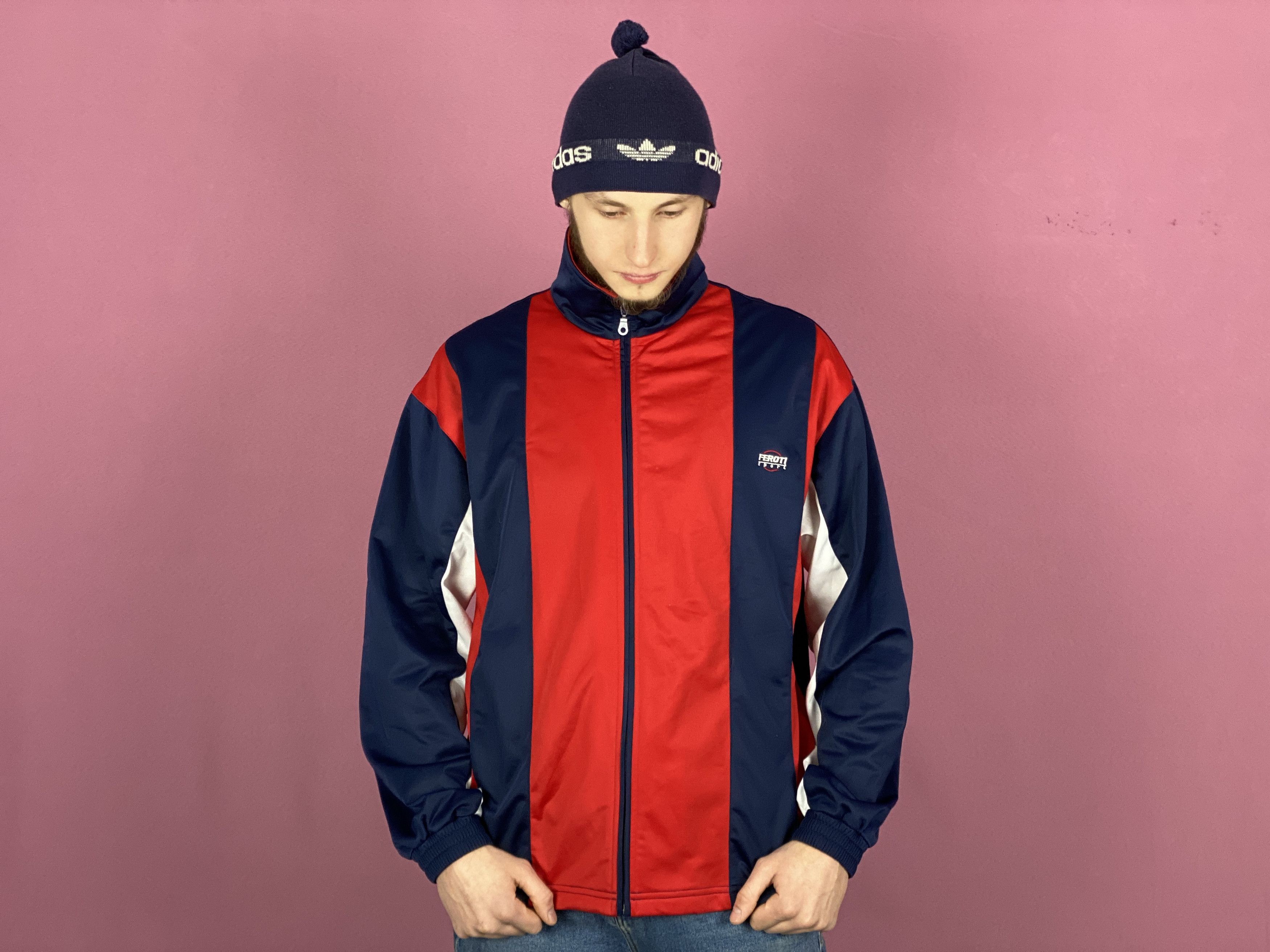Vintage 90s Ferotti Sport Vintage Men's Track Jacket - XL Size US XL / EU 56 / 4 - 4 Thumbnail