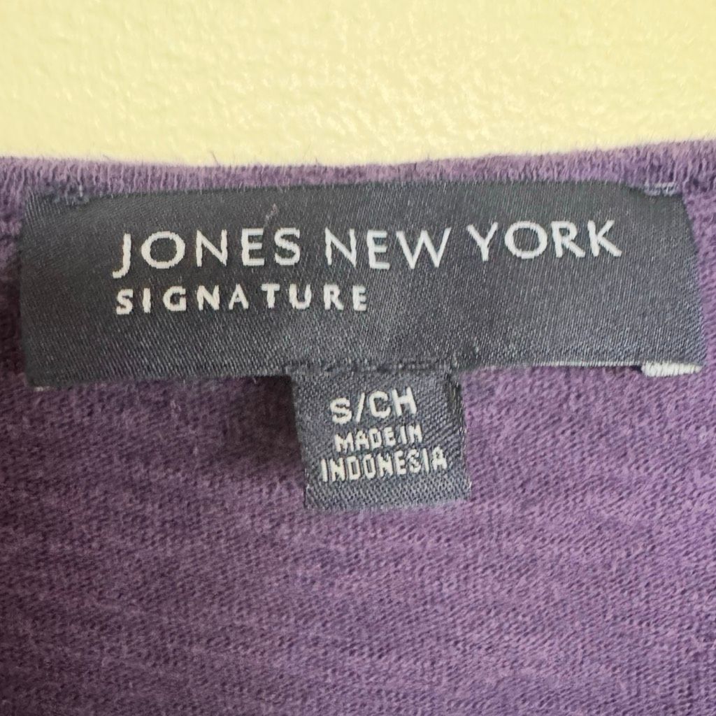 Jones New York Jones New York Purple Knit Top Size S Size S / US 4 / IT 40 - 4 Thumbnail