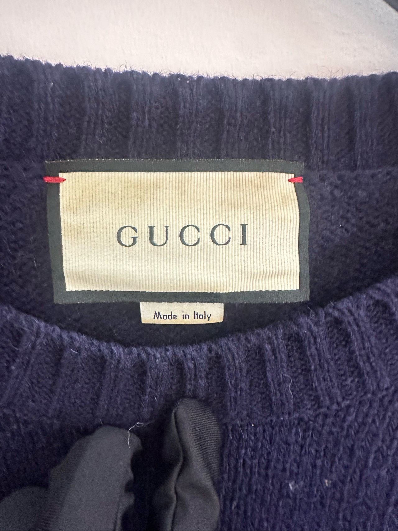 Gucci Gucci Men's round-neck logo wool sweater 2501-Nextarrow Size US L / EU 52-54 / 3 - 3 Thumbnail