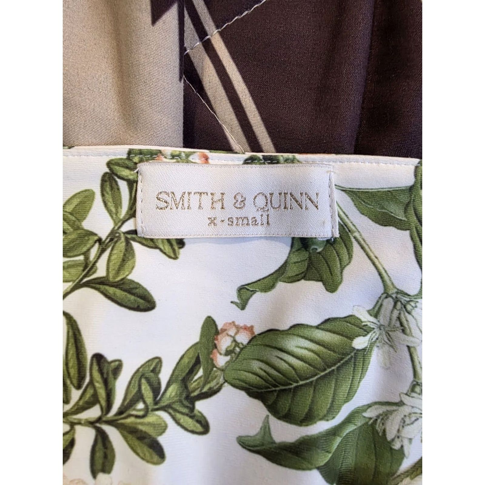 Vintage Smith & Quinn Lucy Dress Floral Print Square Neck Puff Sleeve Mini Women's XS Size XS / US 0-2 / IT 36-38 - 6 Thumbnail